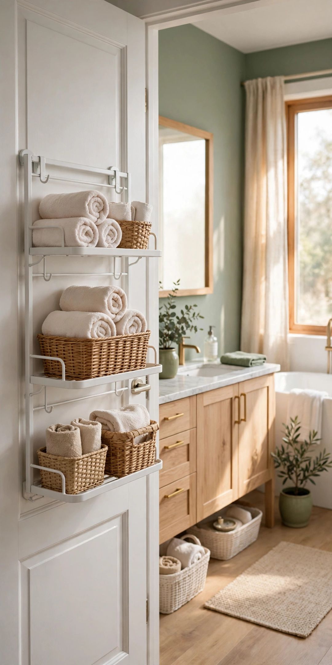 17 Ways to Add Storage to a Rental Without Drilling a Single Hole