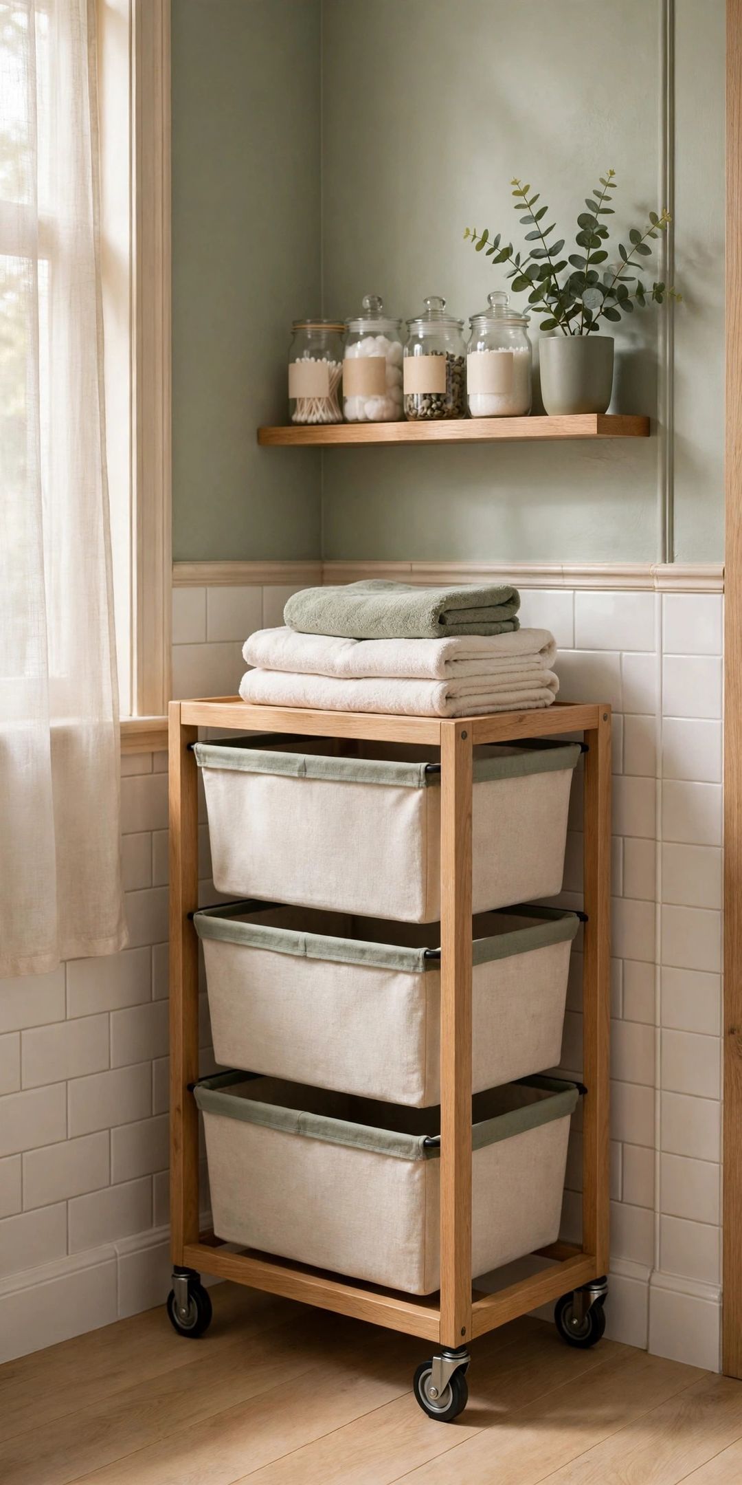 No Laundry Room? 11 Apartment Laundry Systems (Closets, Carts & Bathroom Corners)