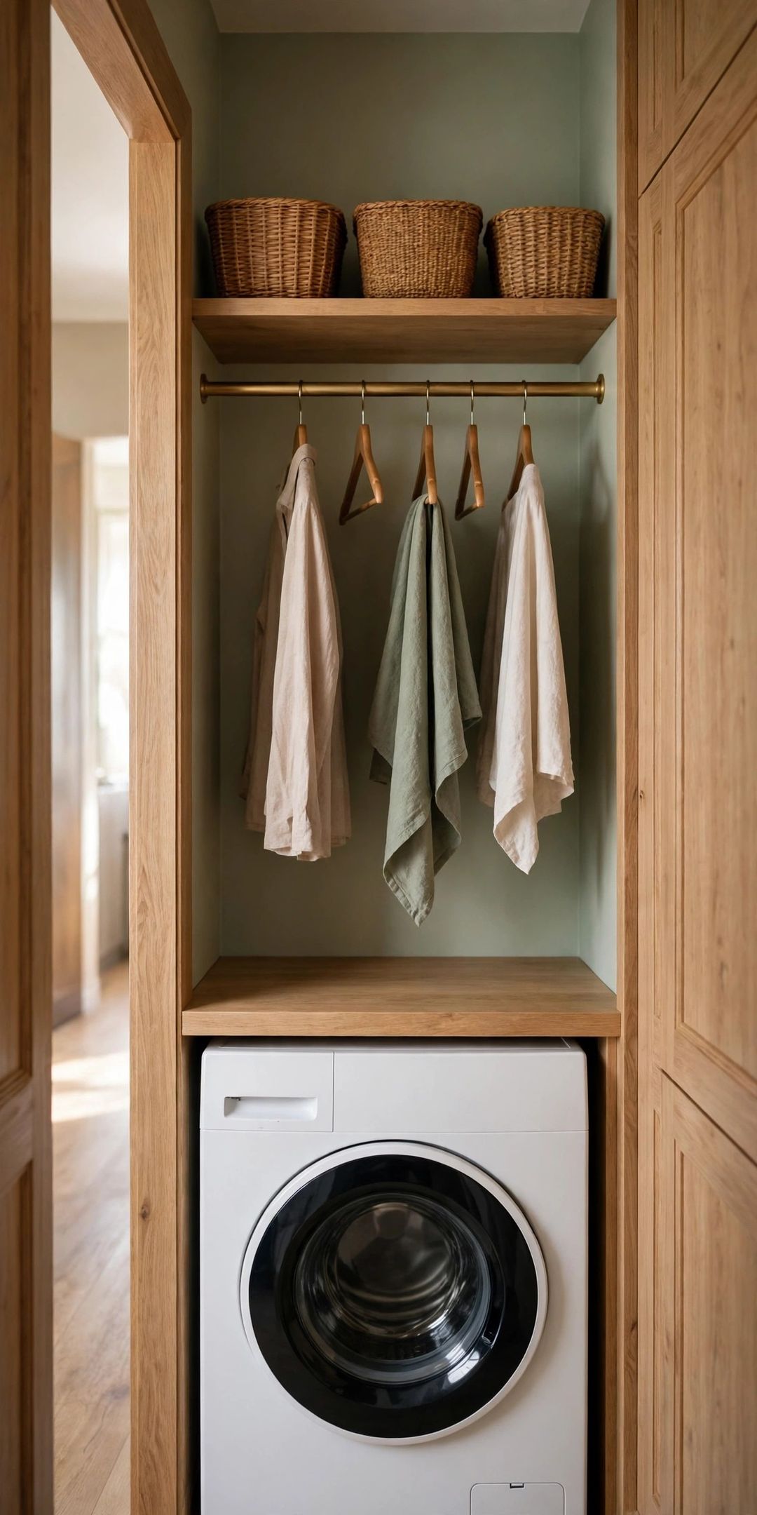 No Laundry Room? 11 Apartment Laundry Systems (Closets, Carts & Bathroom Corners)