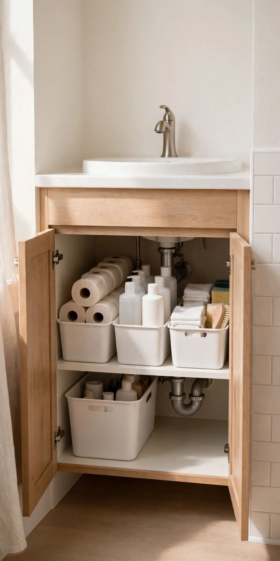 Backstock Bathroom Storage: Where Bulk Buys Live in a Small Home