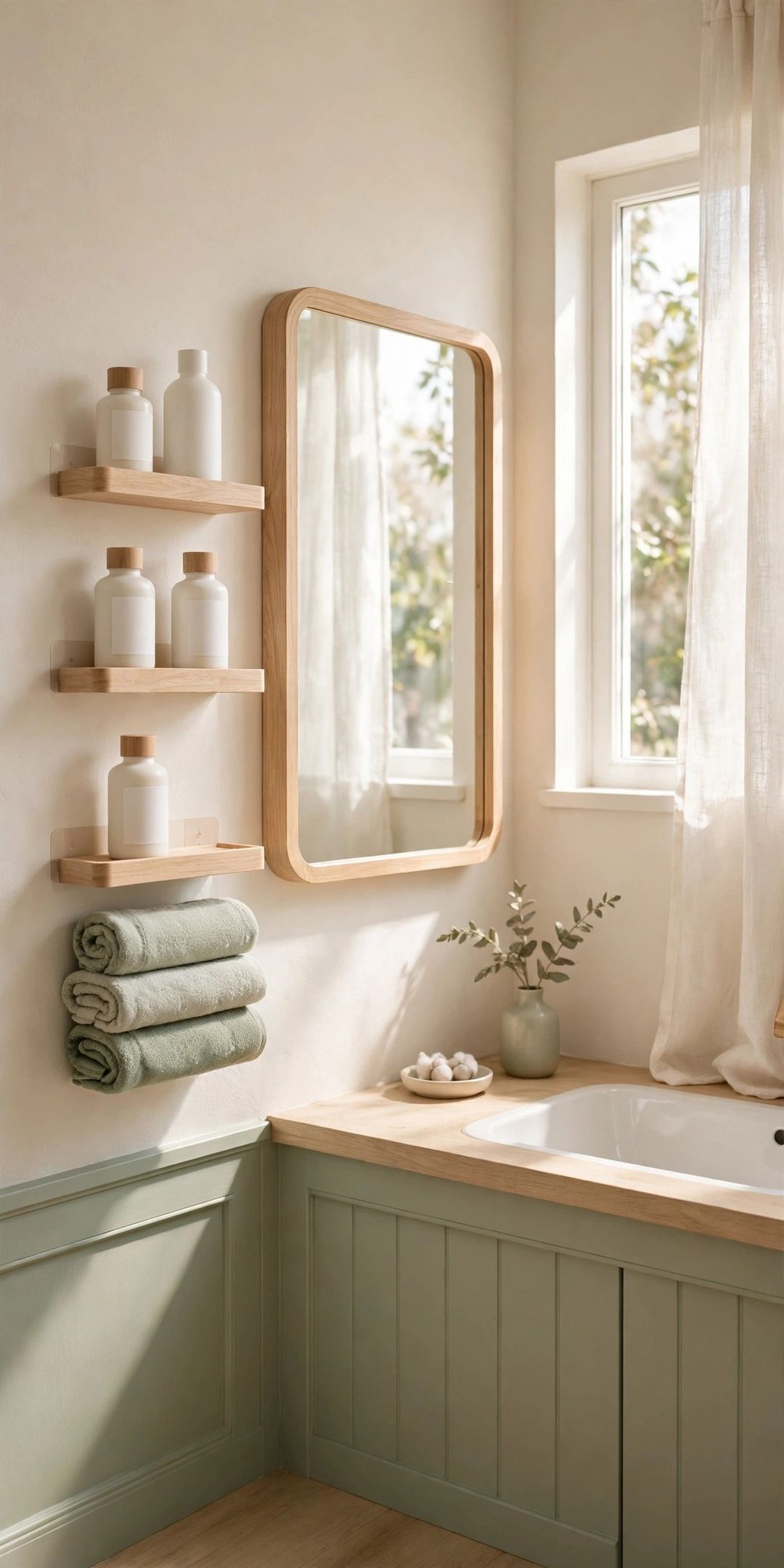 12 No-Drill Bathroom Storage Ideas That Come Off Clean