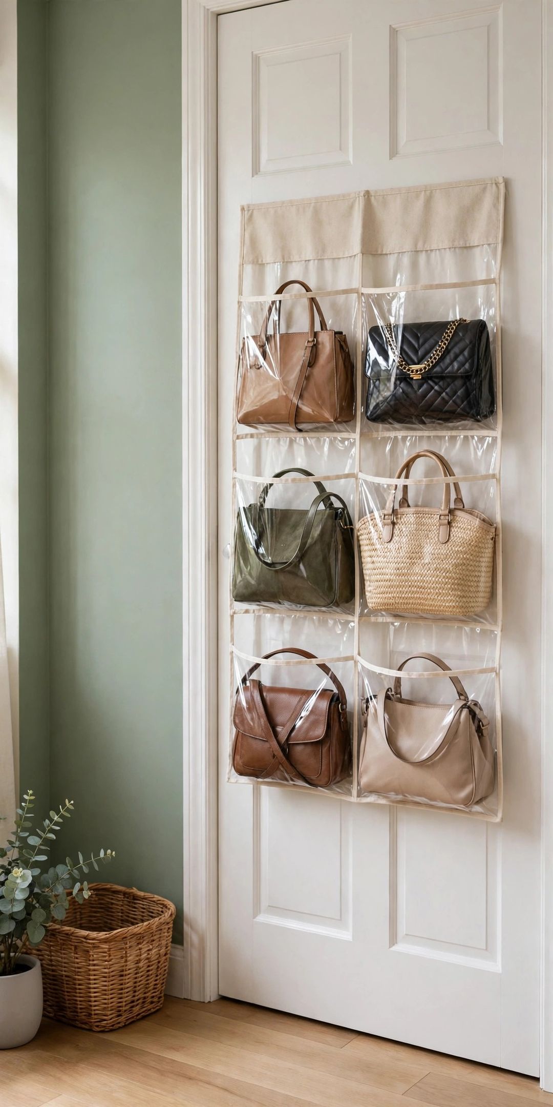 7 Best Hanging Purse Organizers (Clear Pockets, Door & Closet Rod)