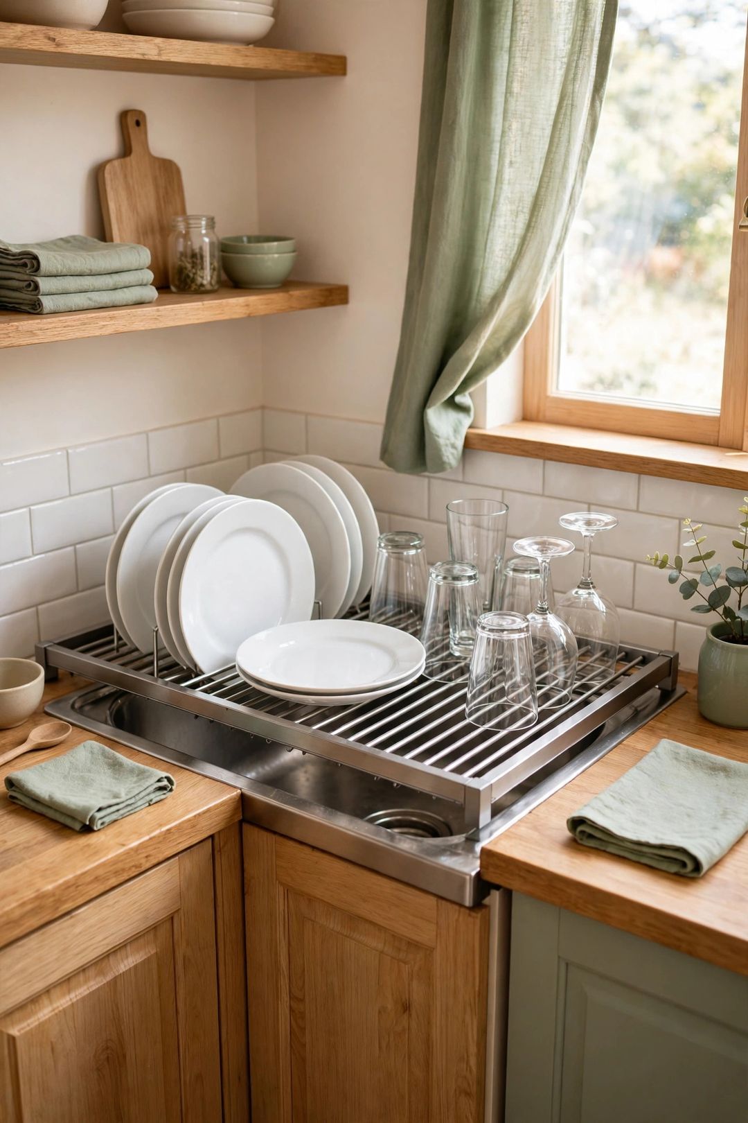 8 Over-the-Sink Racks That Give a Tiny Kitchen Its Counter Back