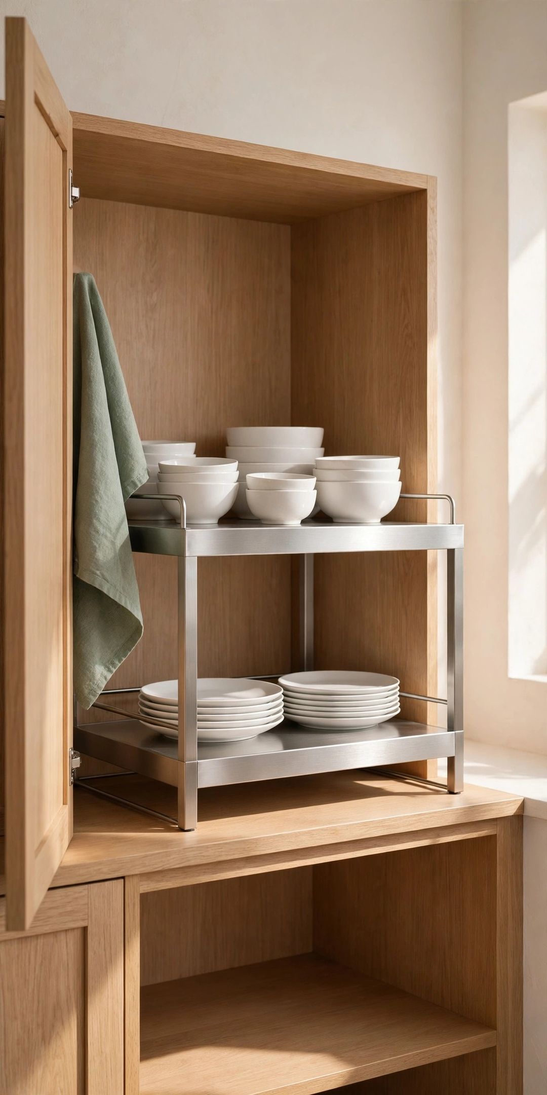 9 Best Shelf Risers That Double a Cabinet Shelf