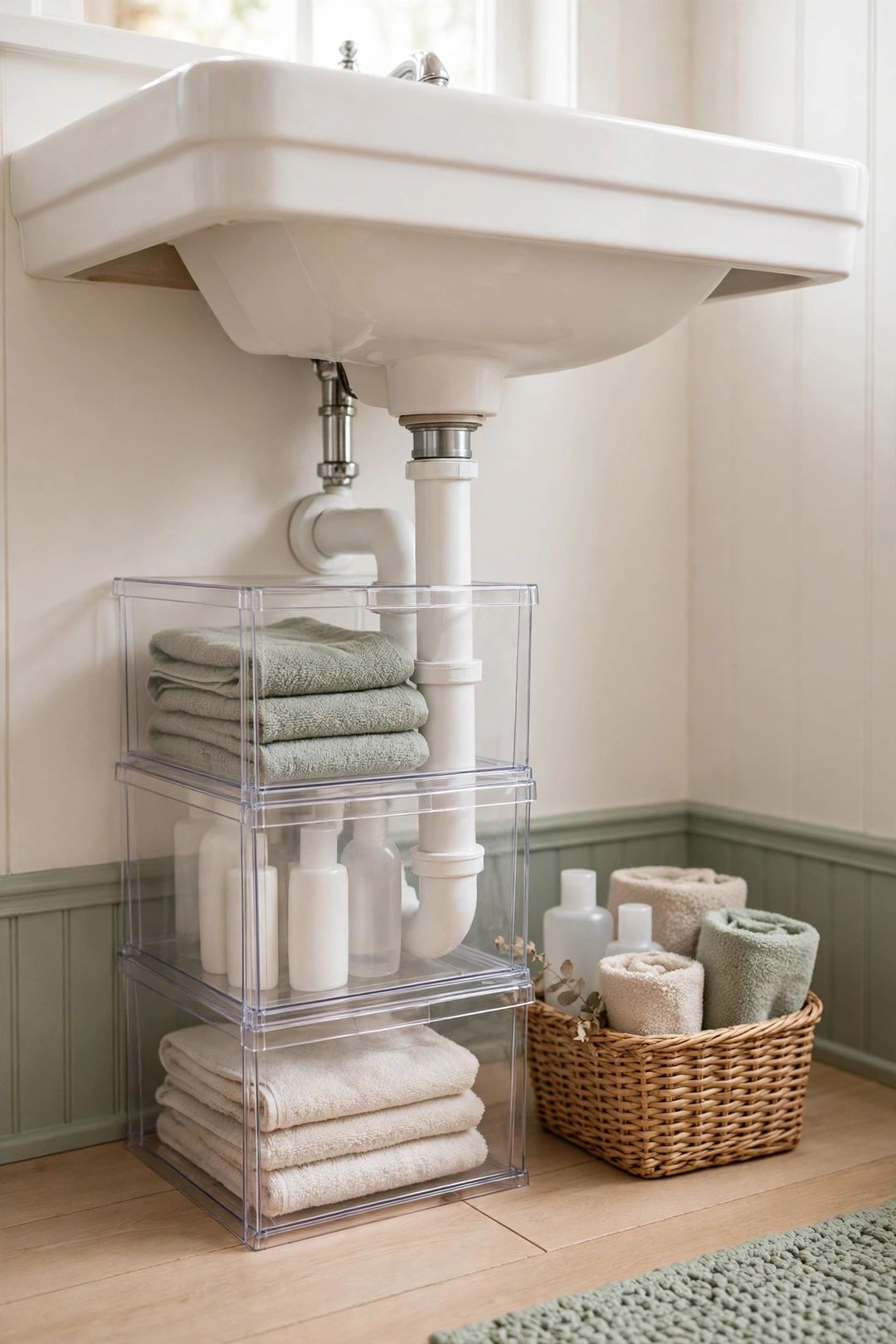 11 Best Under-Sink Organizers That Fit Around Pipes (Kitchen & Bath)