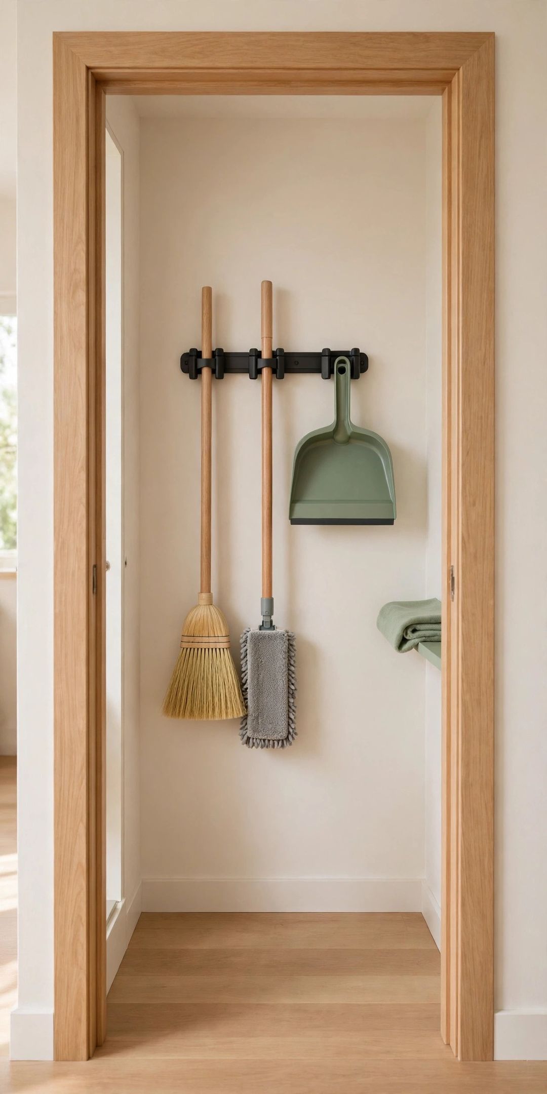 7 Best Broom & Mop Holders That Clear the Cleaning Closet Floor