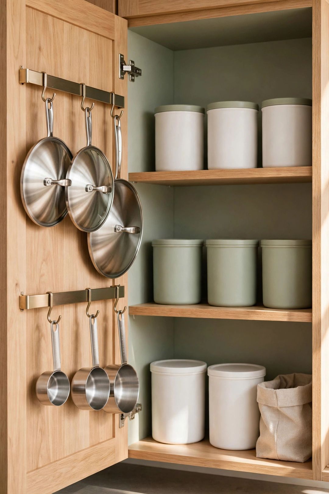 12 Cabinet Door Storage Ideas for Wraps, Lids & Cleaning Packets