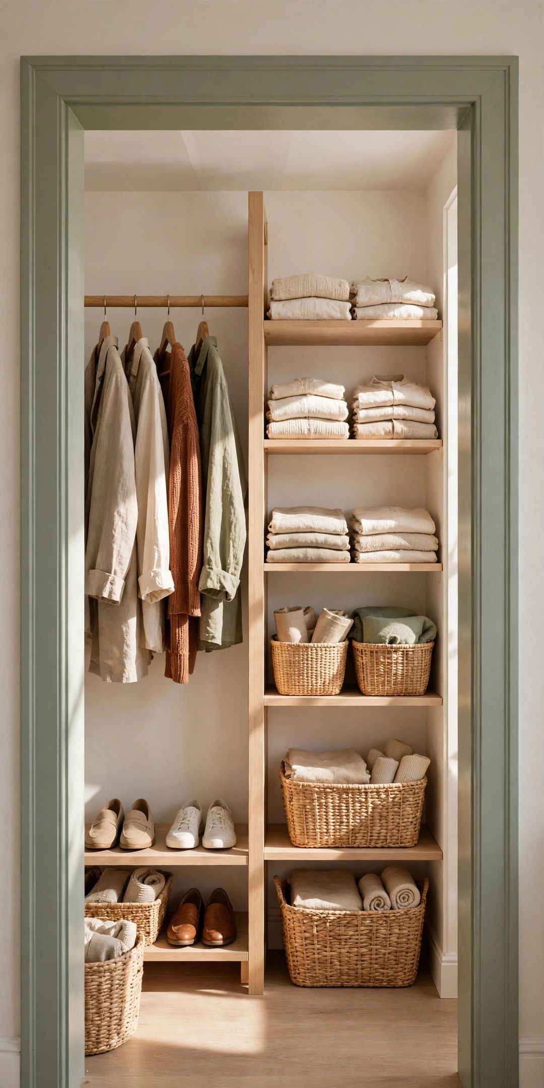 What to Do When Your Closet Has No Door: Curtain, Zone & Storage Ideas