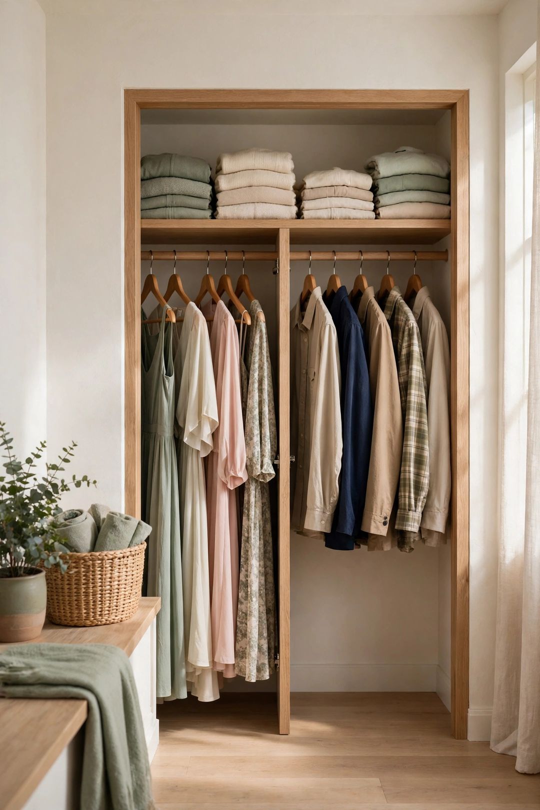 Closet Organization for Couples: Zones, Ratios & Truce Rules