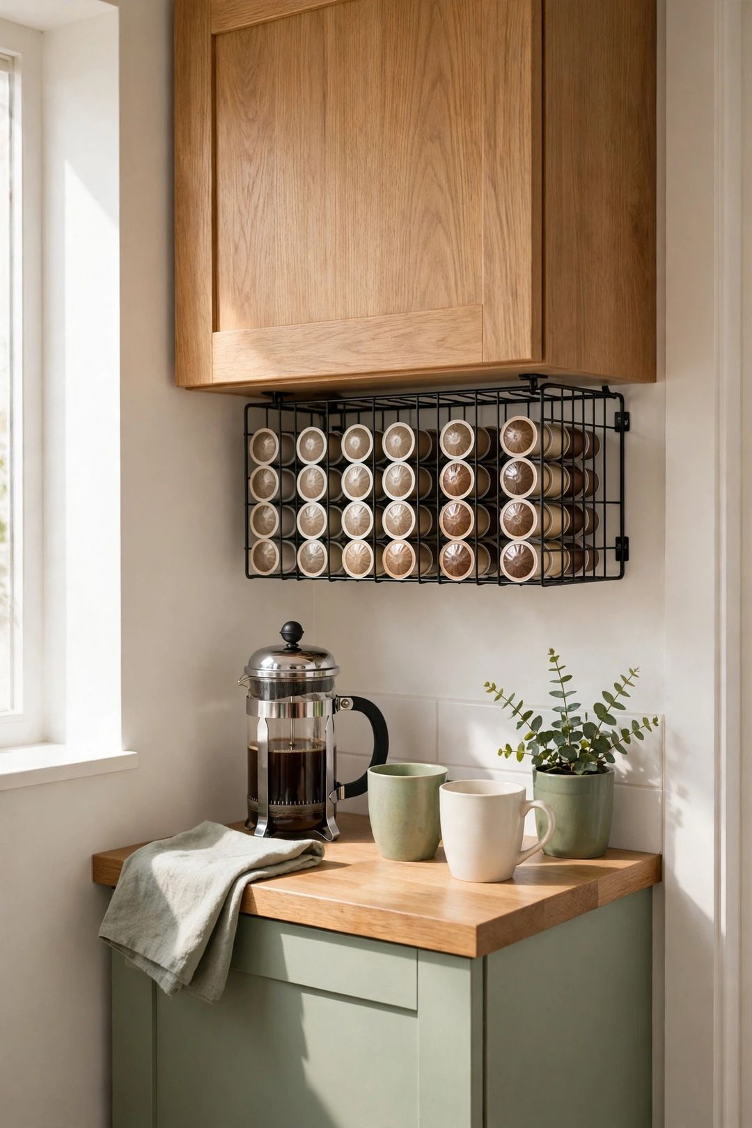 10 Coffee Pod & Tea Storage Ideas for Tiny Counters