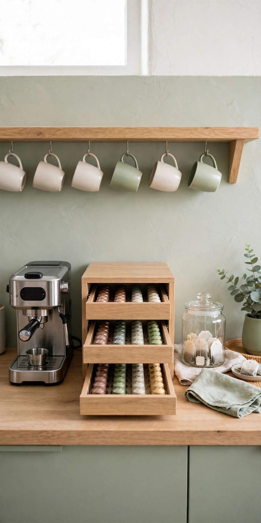 10 Coffee Pod & Tea Storage Ideas for Tiny Counters