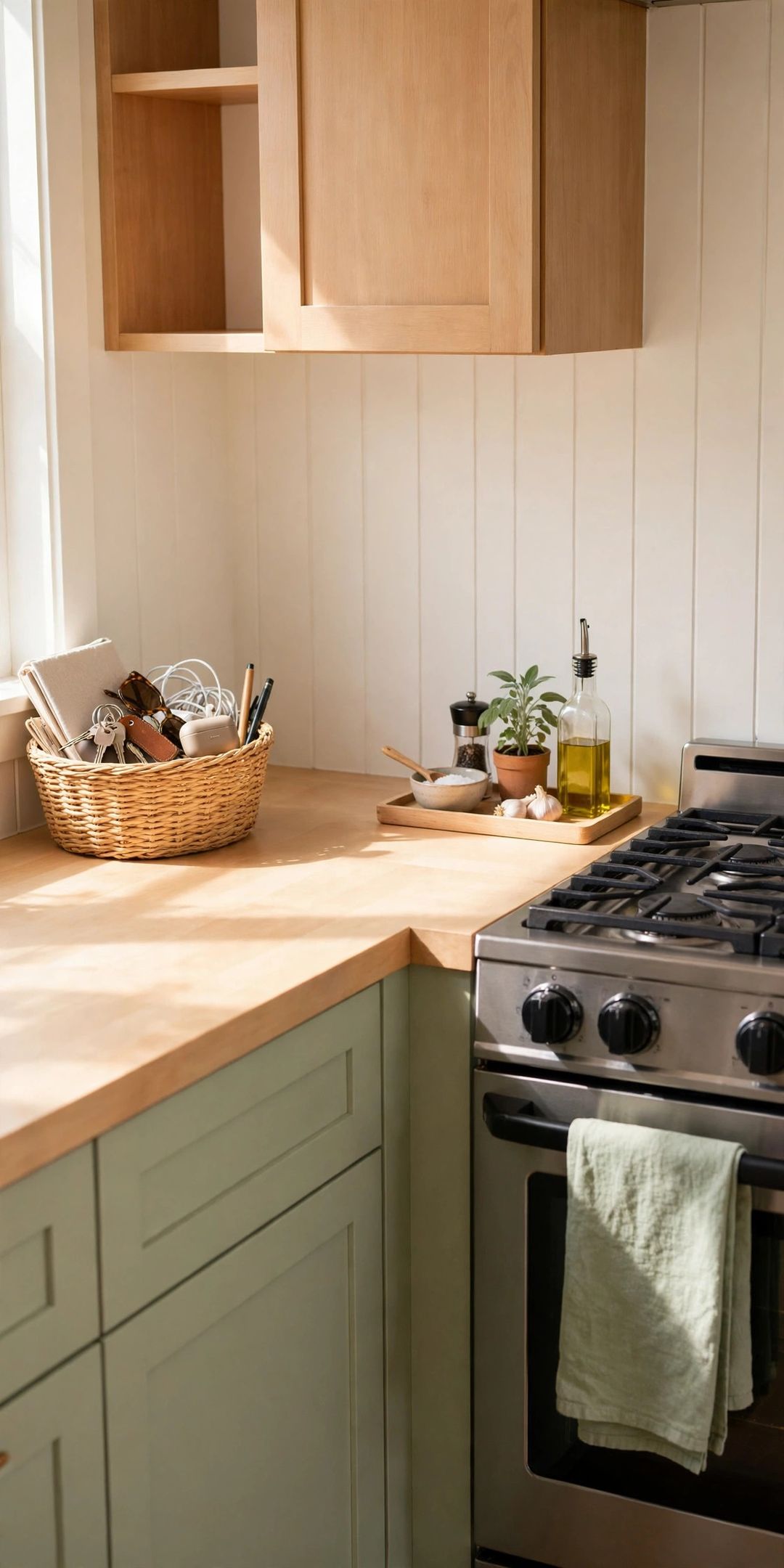 16 Countertop Declutter Ideas: Clear Counters in a Small Kitchen