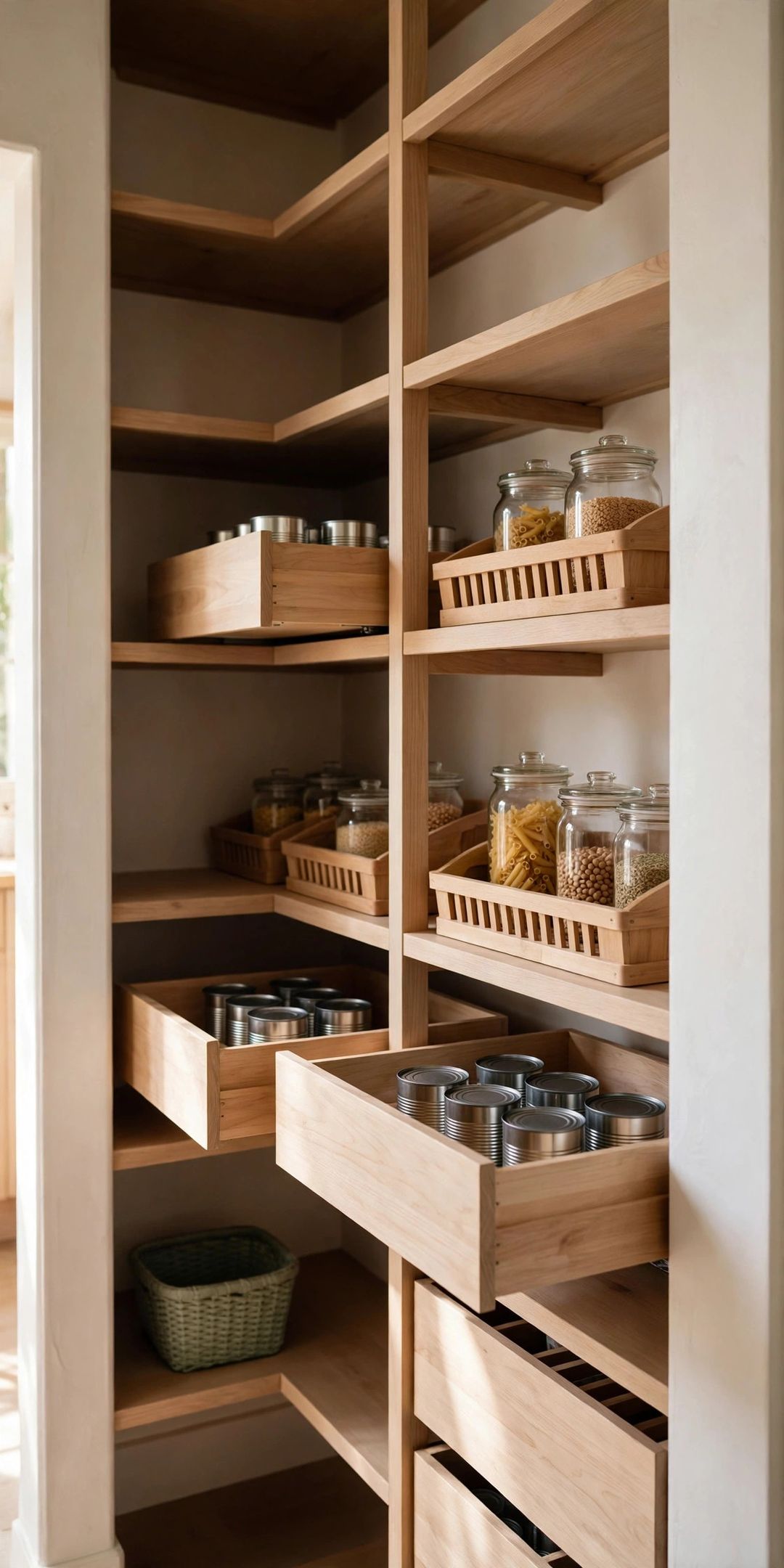 Deep Pantry Shelves? 11 Pull-Out Fixes So Nothing Gets Lost in the Back