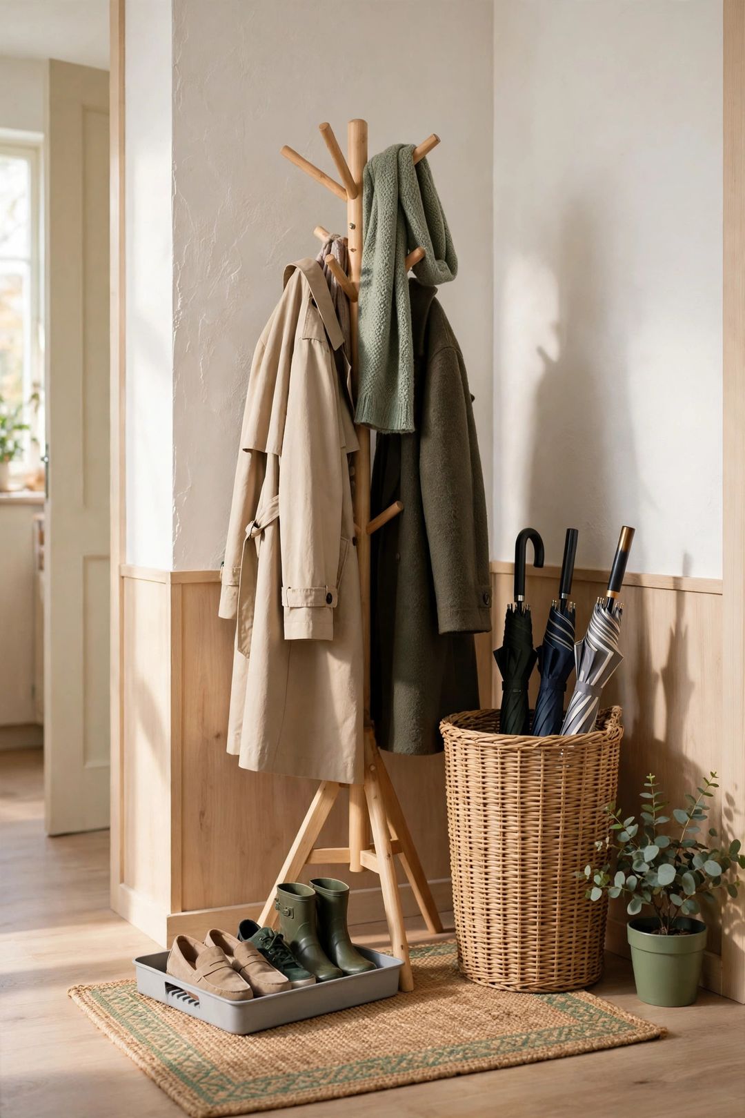 9 Entryway Organization Ideas for Apartments With No Coat Closet