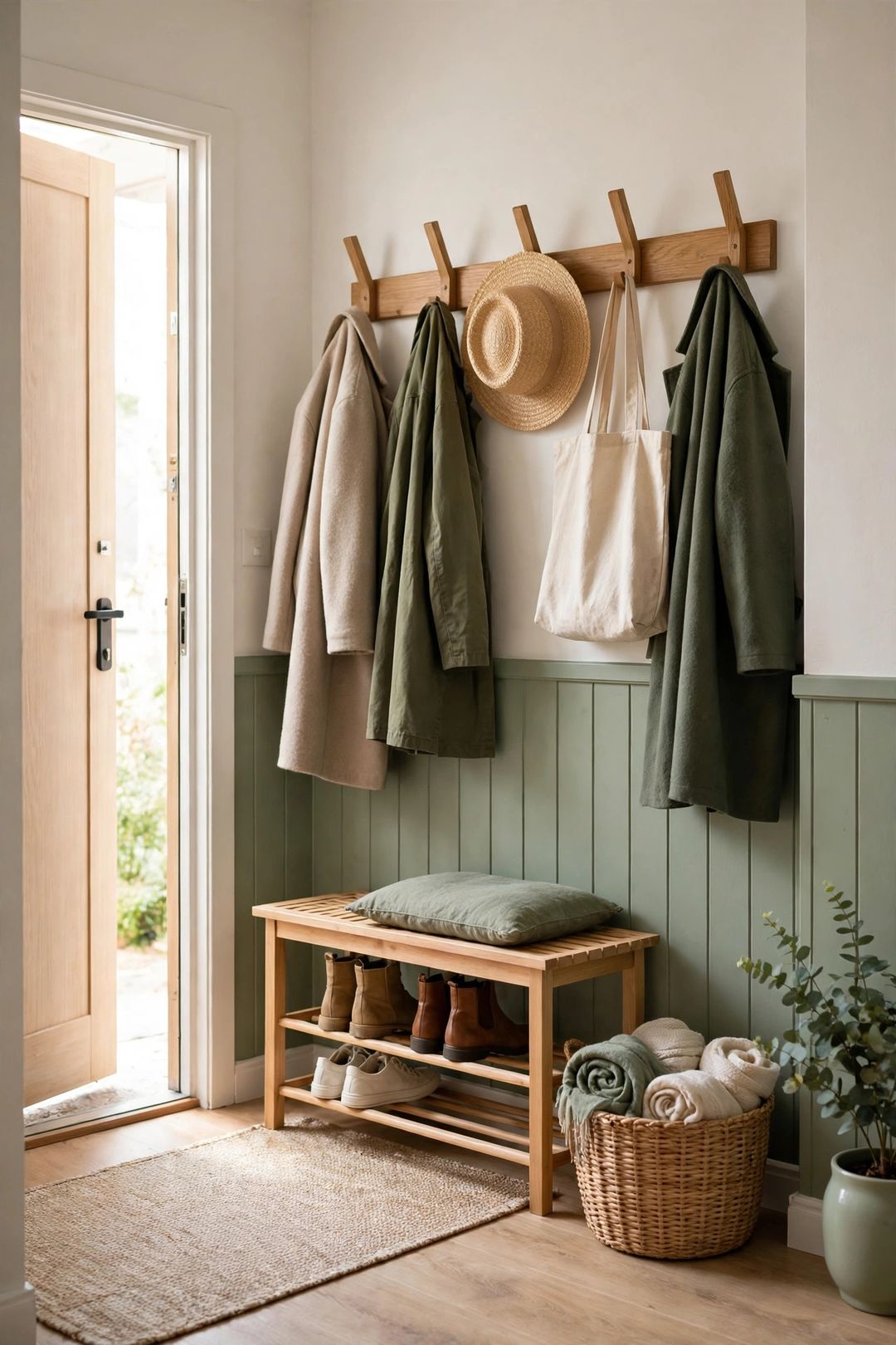 9 Entryway Organization Ideas for Apartments With No Coat Closet