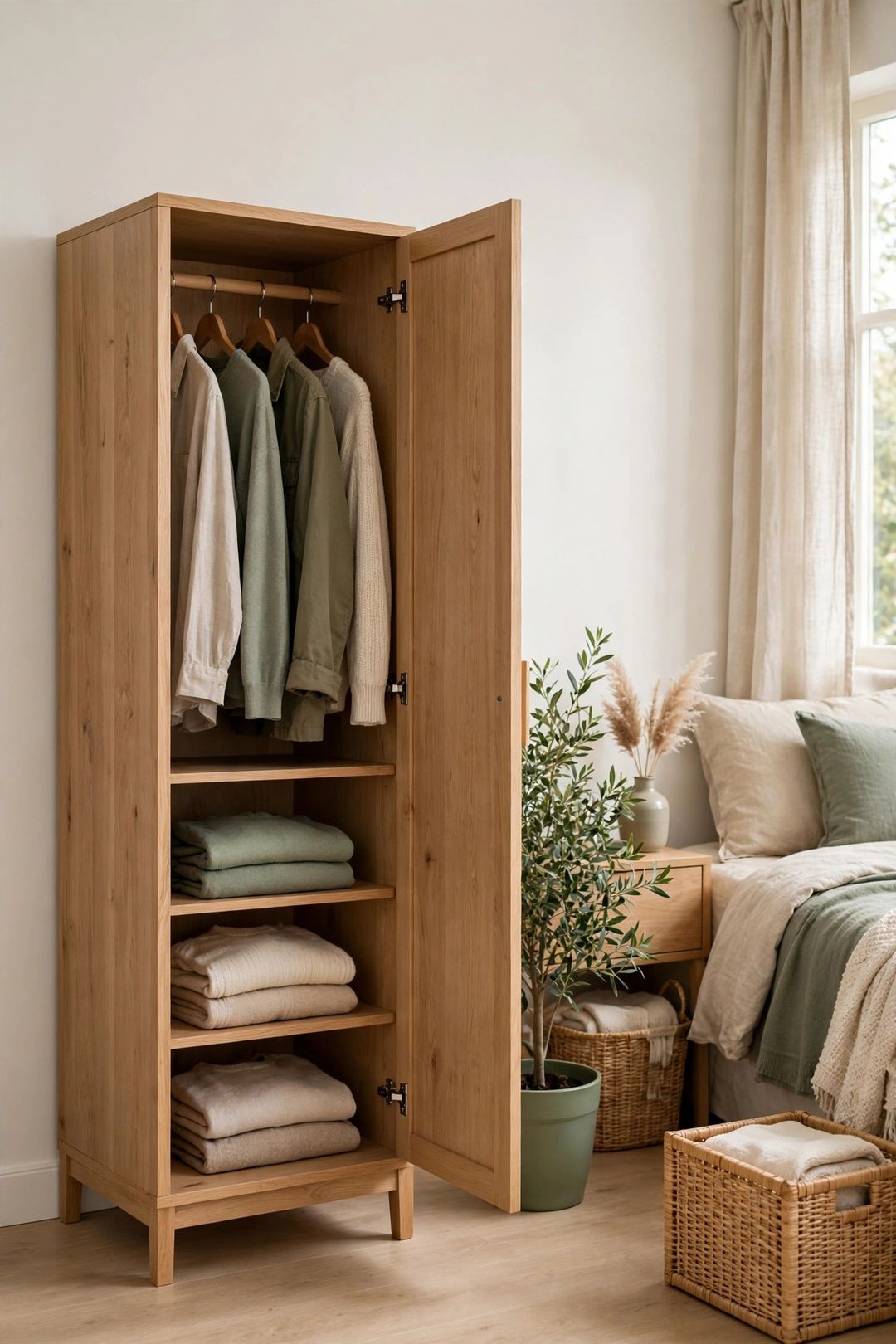 Freestanding Wardrobes That Work Like Built-Ins: 10 Setup Ideas