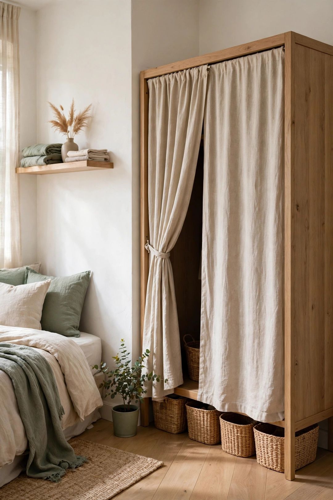 Freestanding Wardrobes That Work Like Built-Ins: 10 Setup Ideas