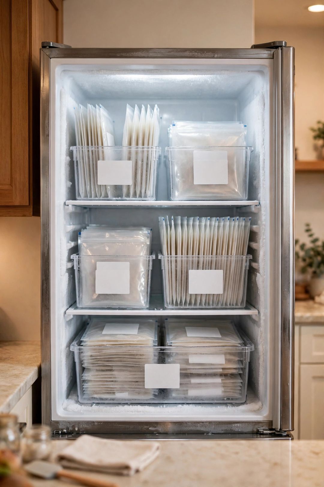 14 Freezer Organization Ideas for Freezers That Swallow Food