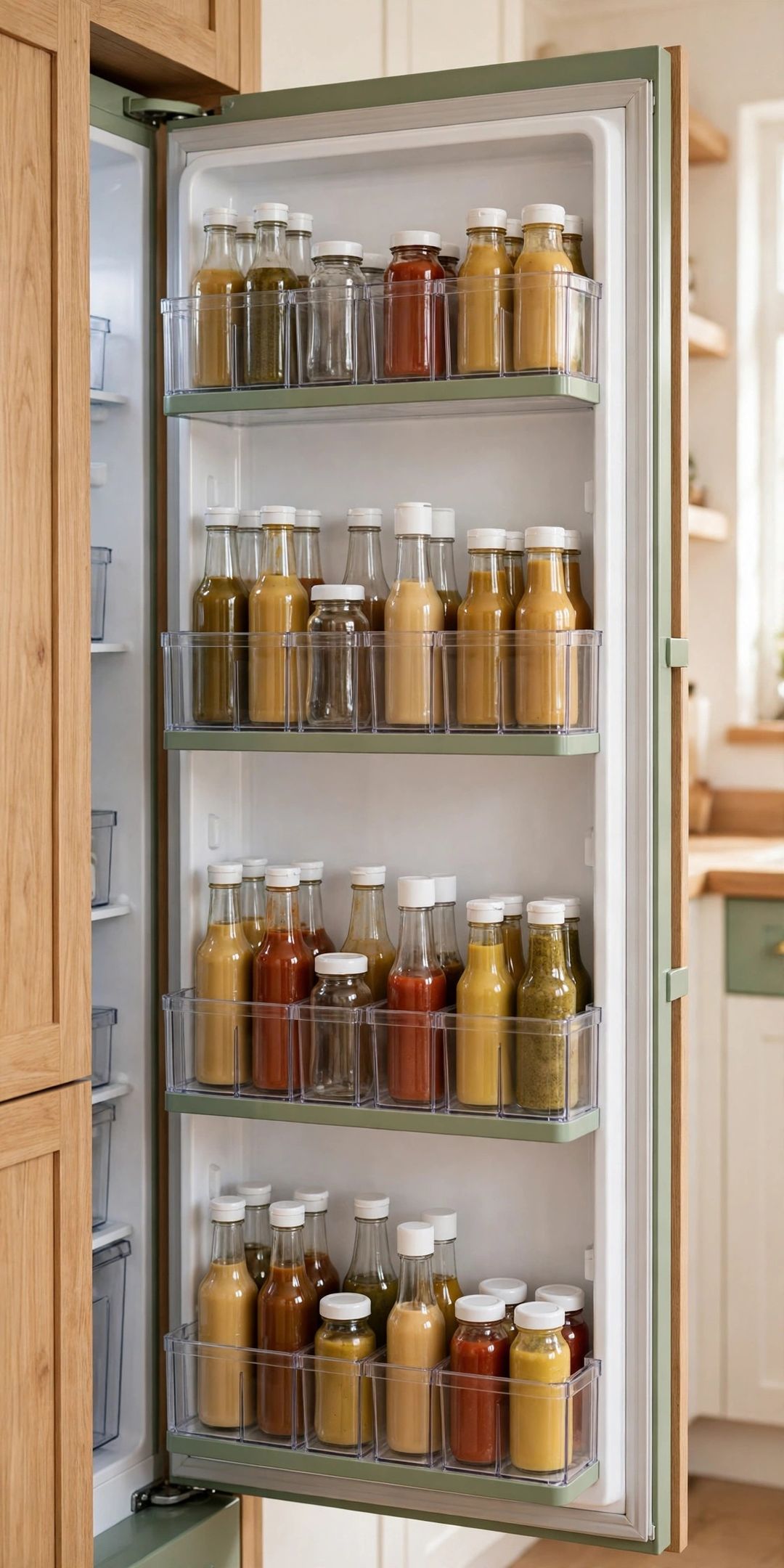 12 Fridge Door Organization Ideas: Bins, Racks & the Condiment Fix
