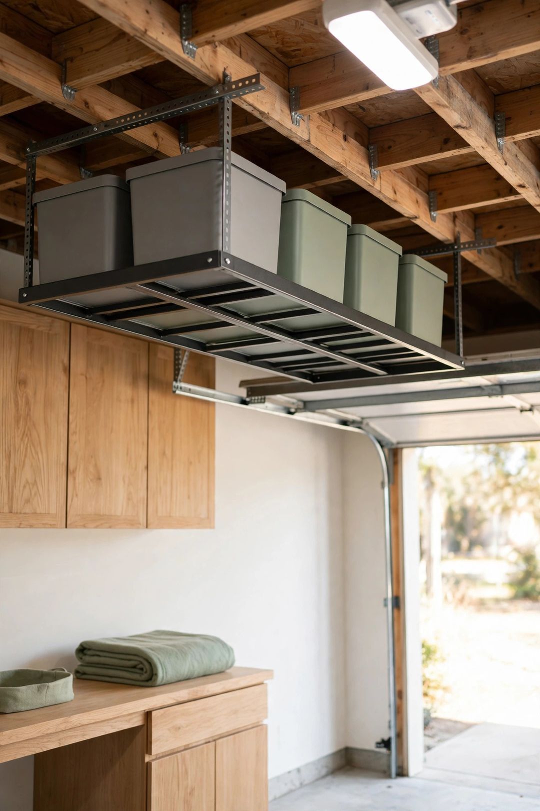 9 Garage Ceiling Storage Ideas for Seasonal Bins & Bulky Gear