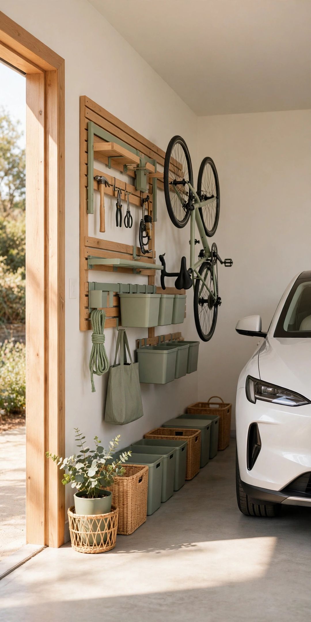 17 Garage Organization Ideas for One-Car Garages (Zones, Walls, Ceiling)