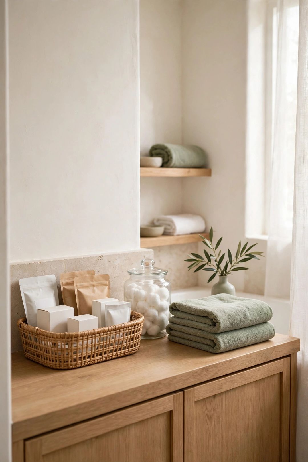 8 Guest Bathroom Basket Setups Your Guests Will Actually Find