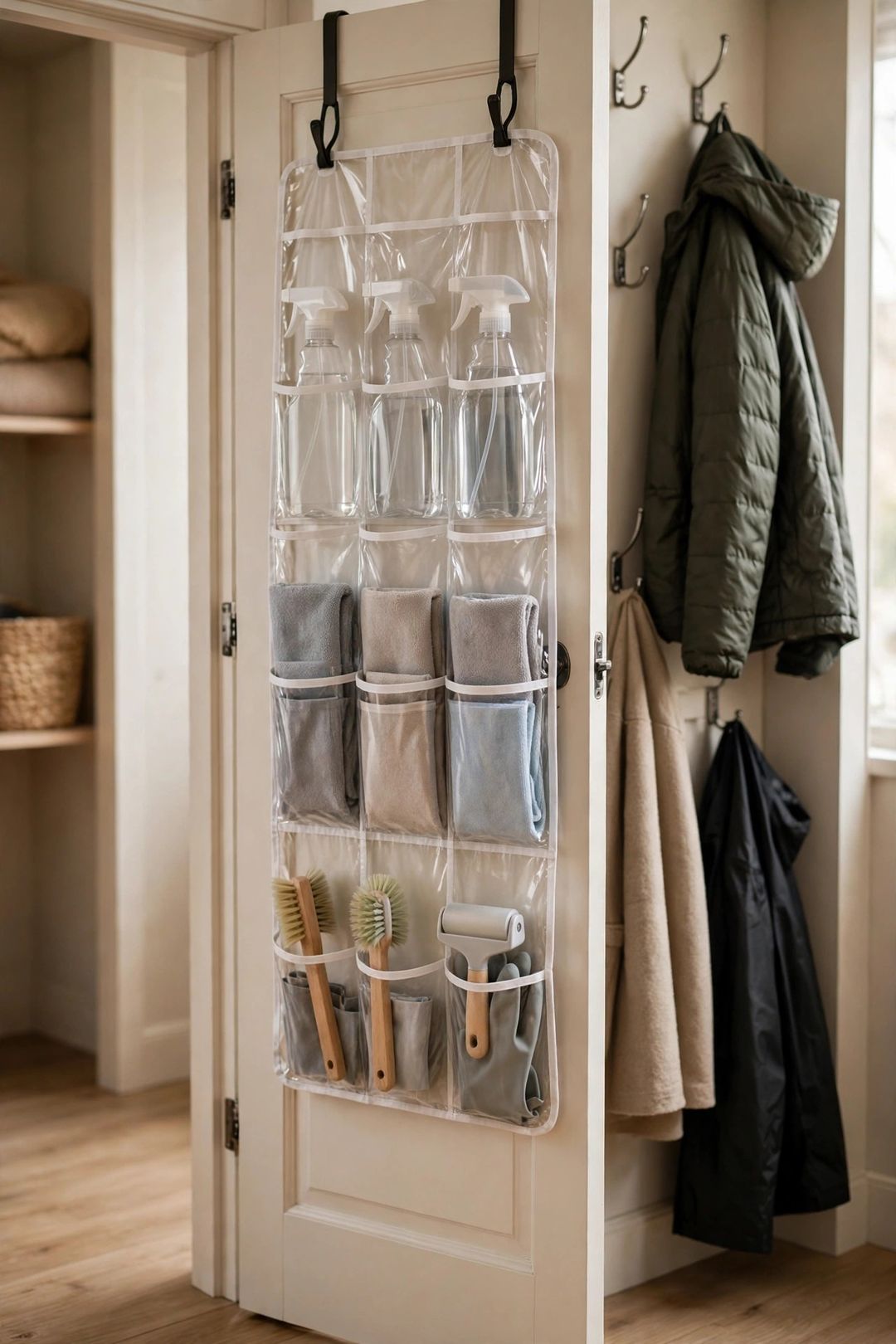 The Hall Closet System: Coats, Cleaning & Overflow in 24 Inches