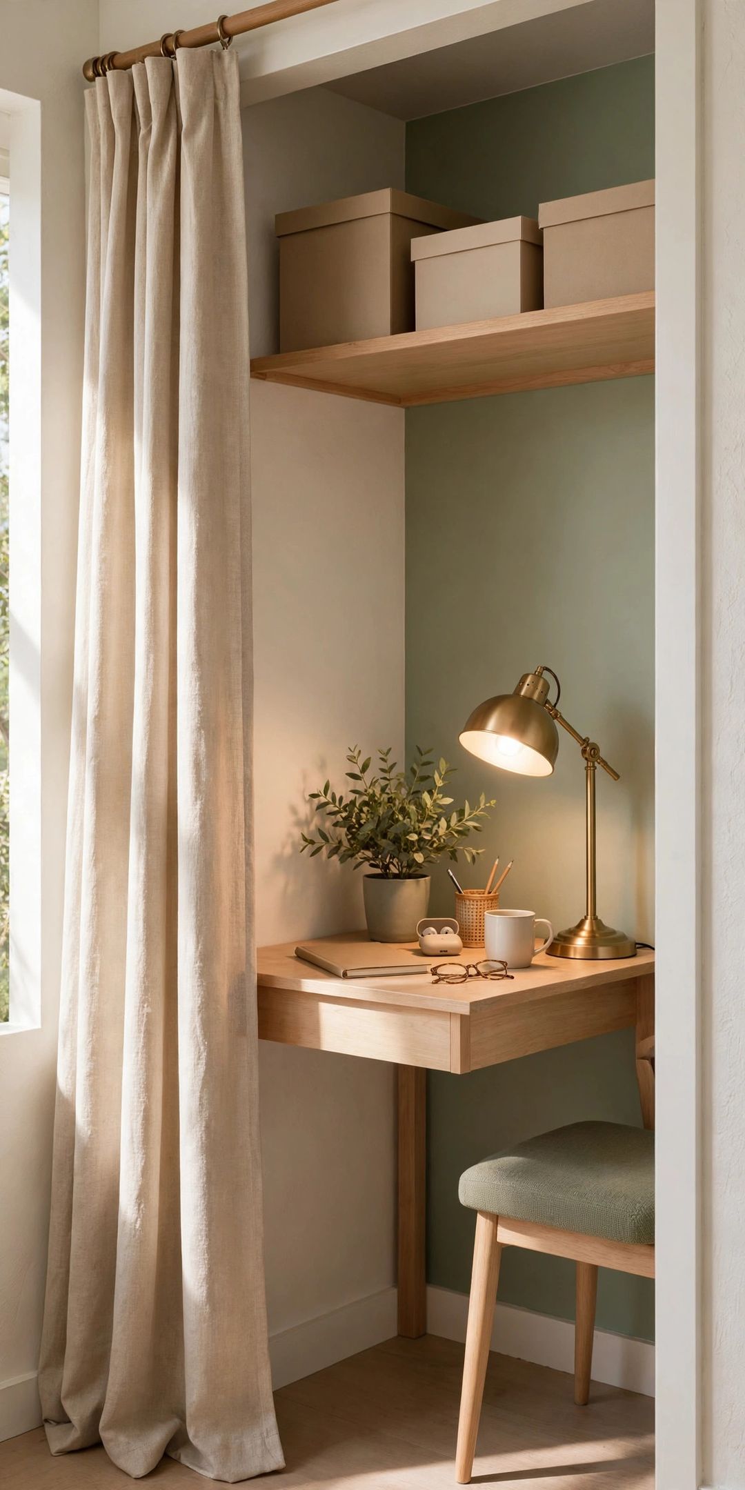 How to Fit a Home Office Inside a Closet (Cloffice Guide + Storage)