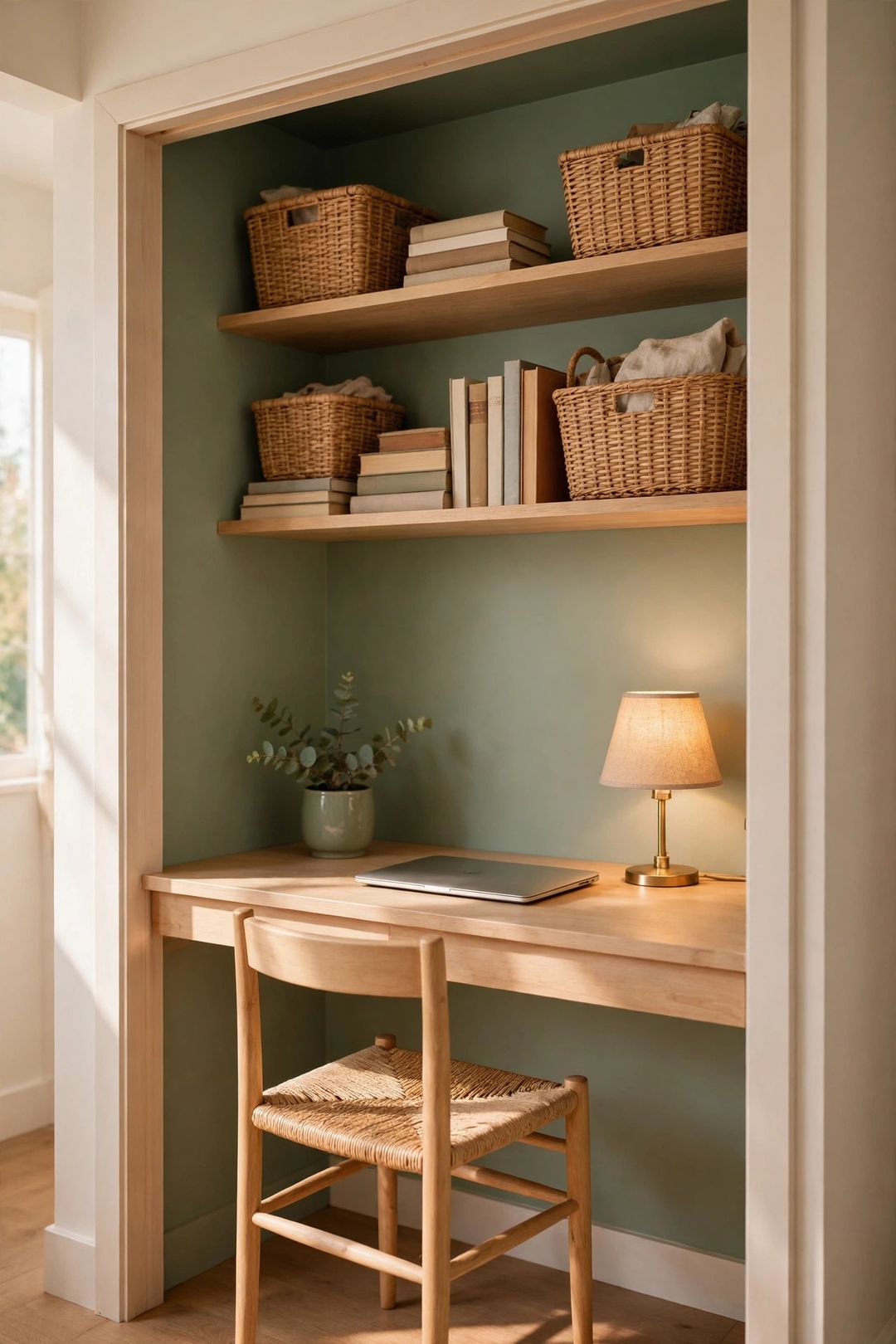 How to Fit a Home Office Inside a Closet (Cloffice Guide + Storage)
