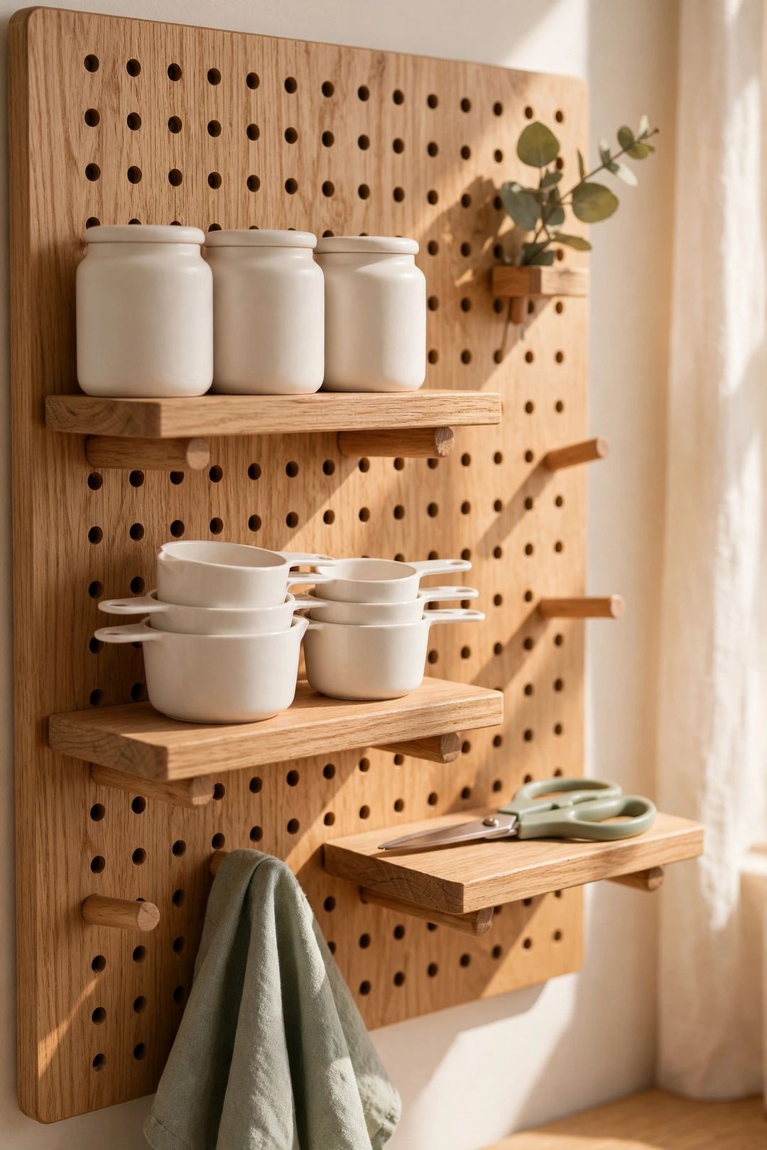 Kitchen Pegboard Storage: 13 Ways to Hang Tools Instead of Stuffing Drawers