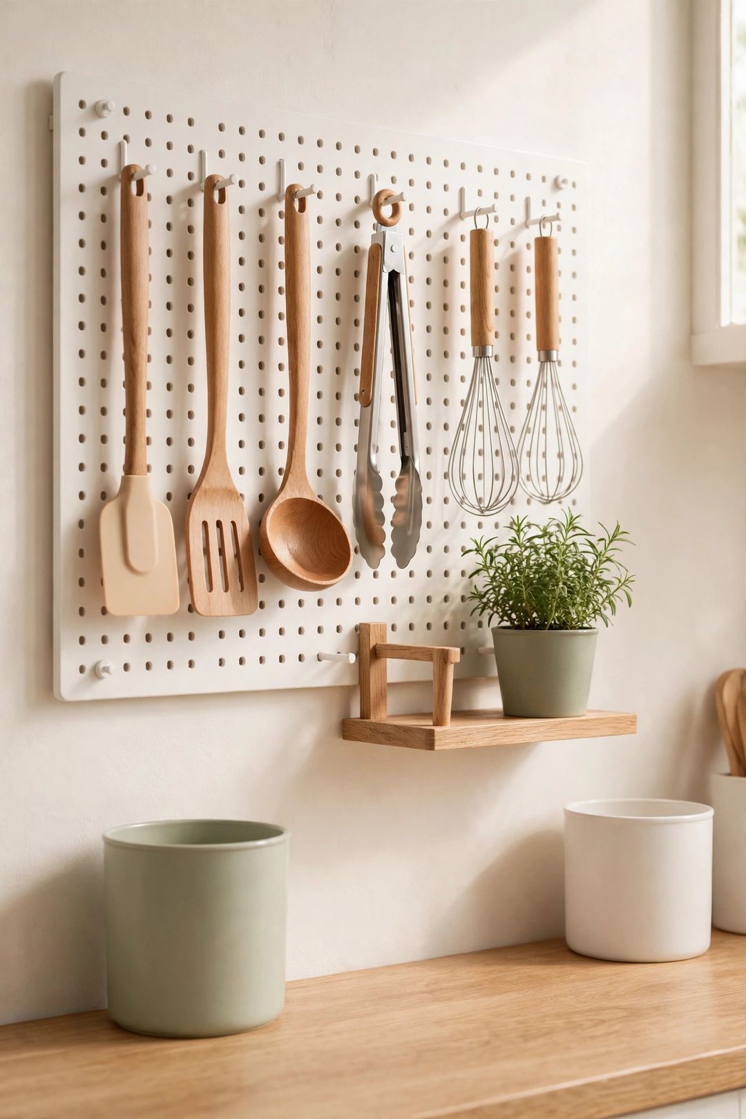 Kitchen Pegboard Storage: 13 Ways to Hang Tools Instead of Stuffing Drawers