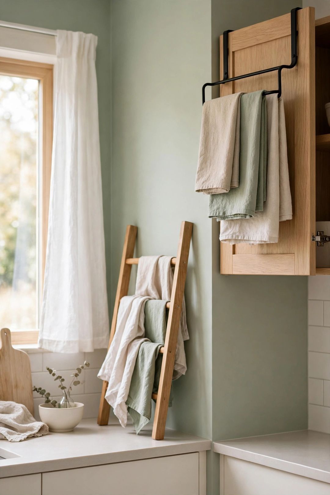 11 Kitchen Towel Storage Ideas That End the Oven-Door Drape