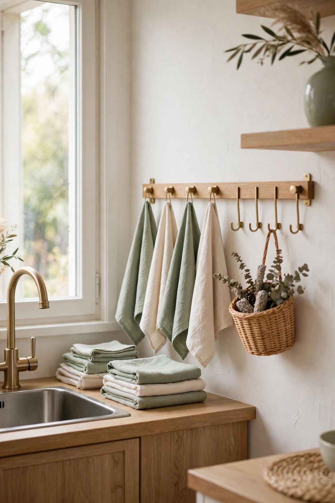 11 Kitchen Towel Storage Ideas That End the Oven-Door Drape