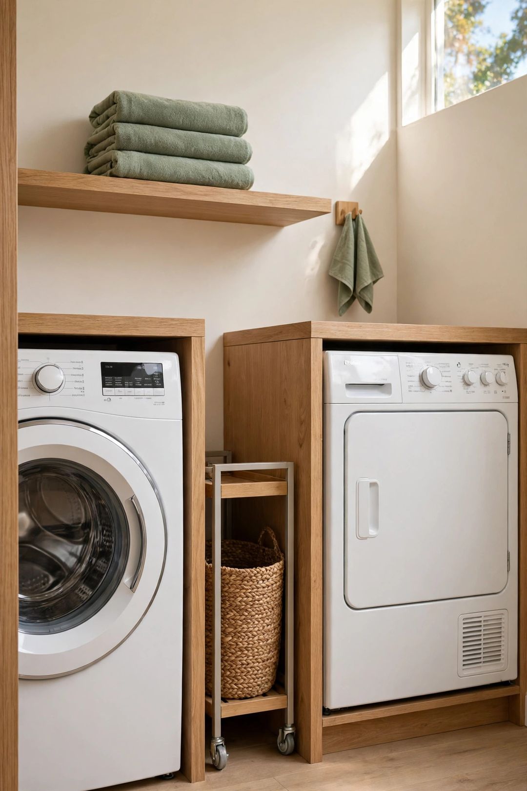 10 Laundry Basket Storage Ideas When the Basket Itself Has No Home