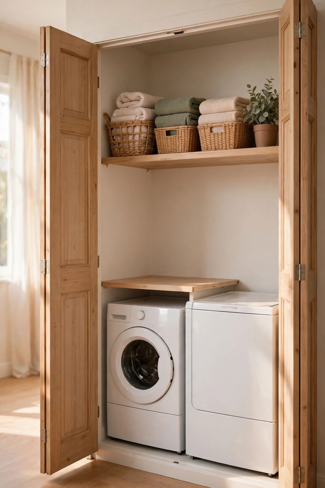 15 Laundry Room Ideas for When Your "Laundry Room" Is a Closet