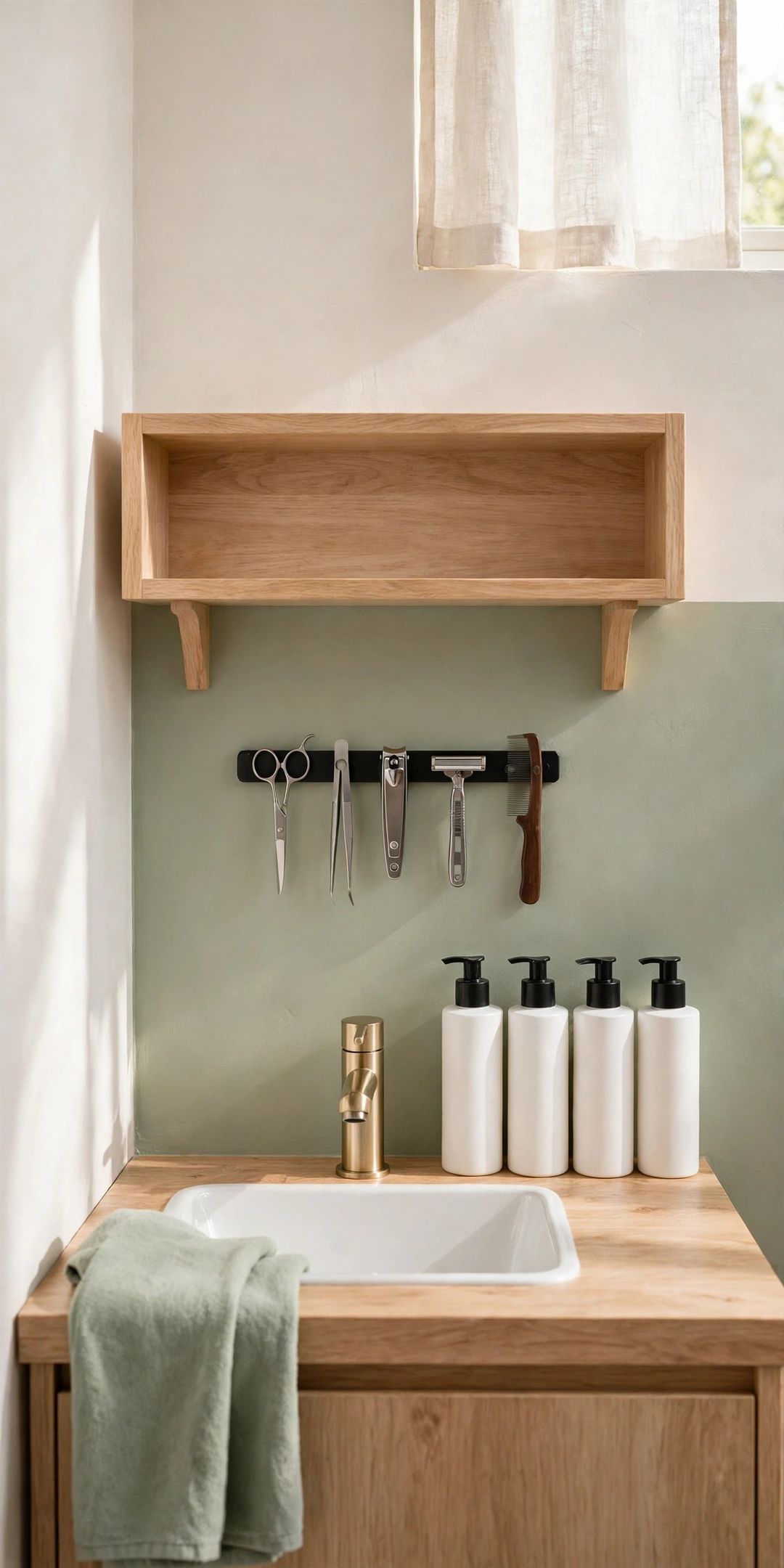 Grooming Station for Him: 9 Small-Bathroom Storage Ideas