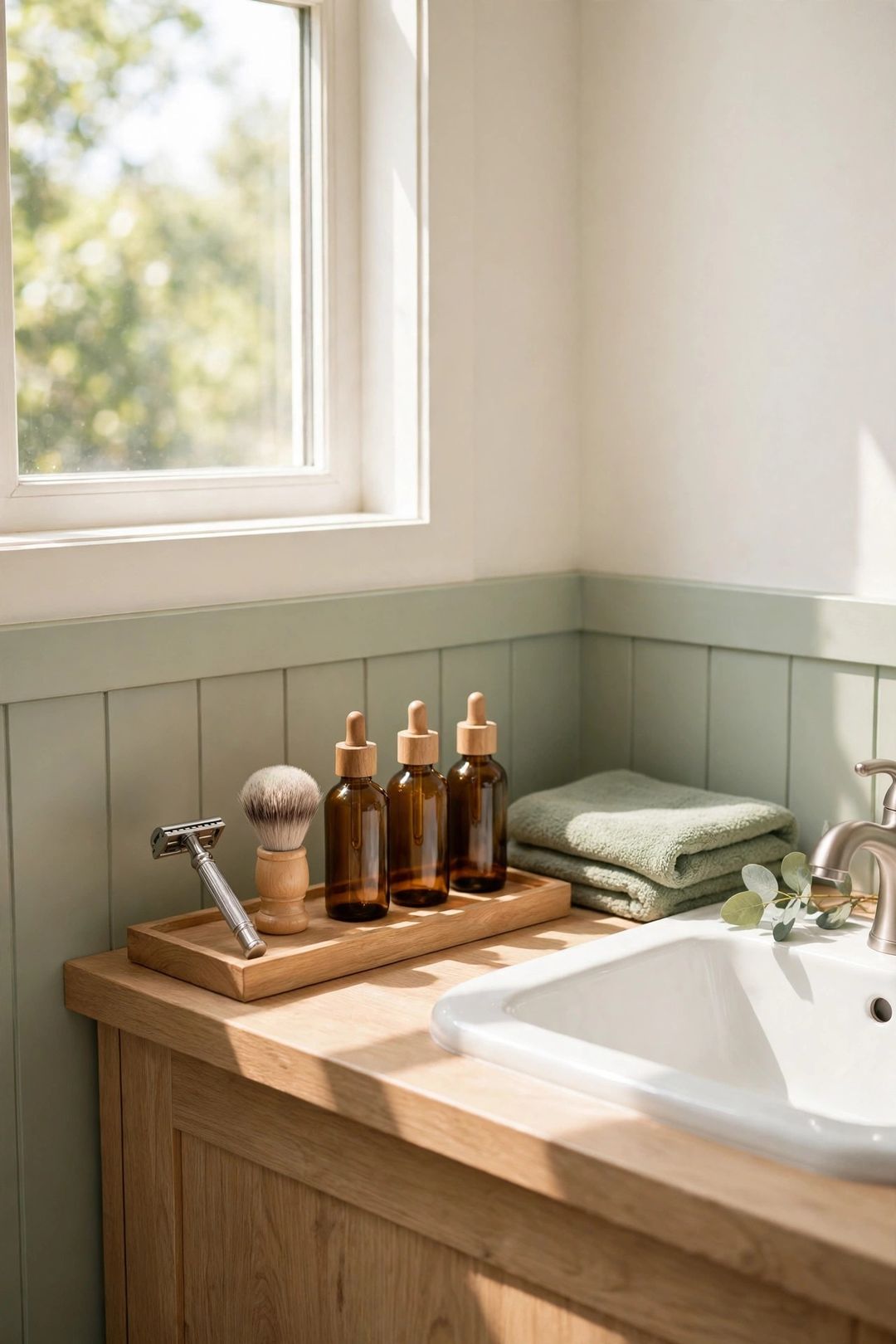 Grooming Station for Him: 9 Small-Bathroom Storage Ideas