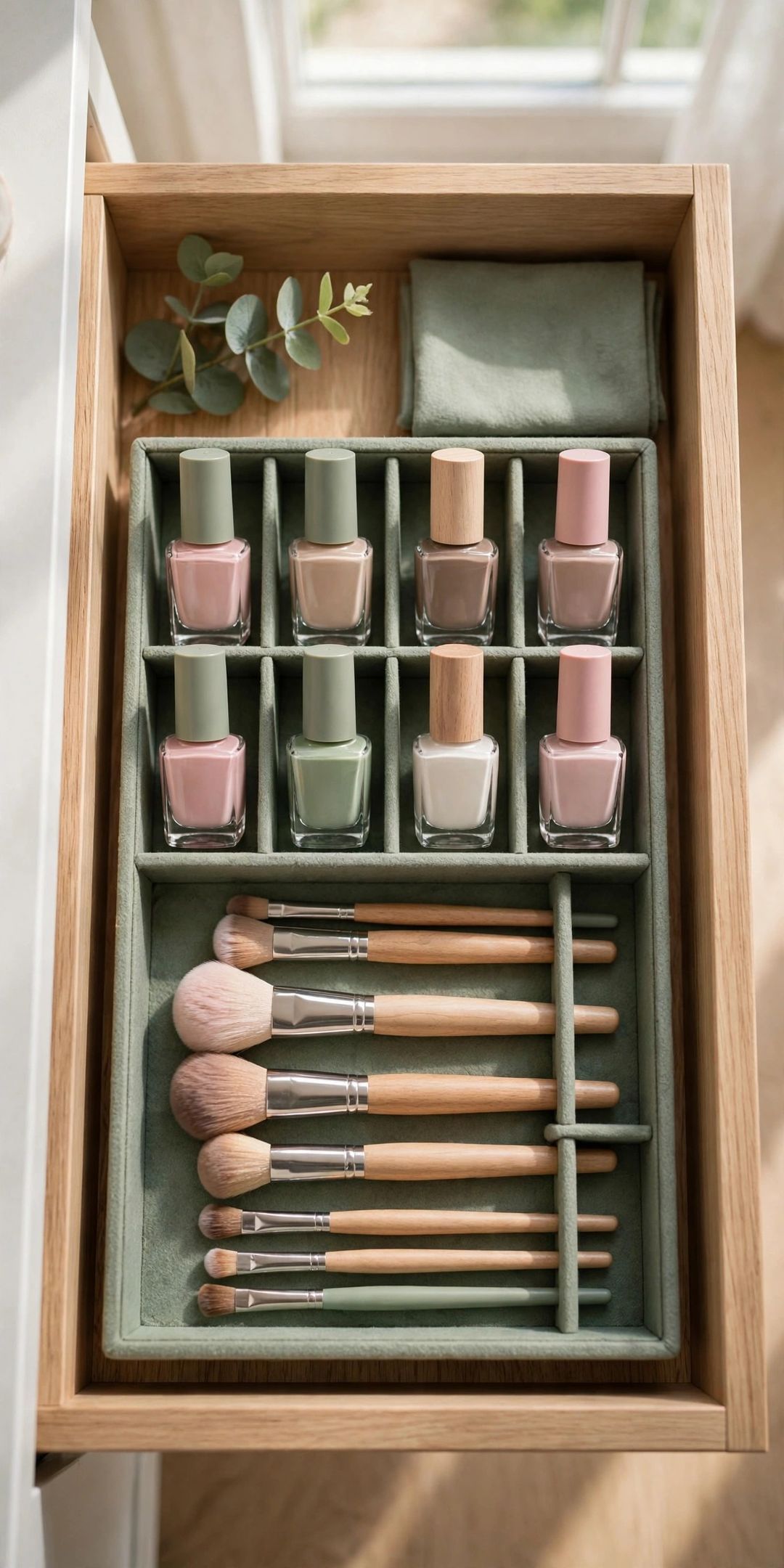10 Nail Polish & Beauty Tool Storage Ideas for Small Vanities