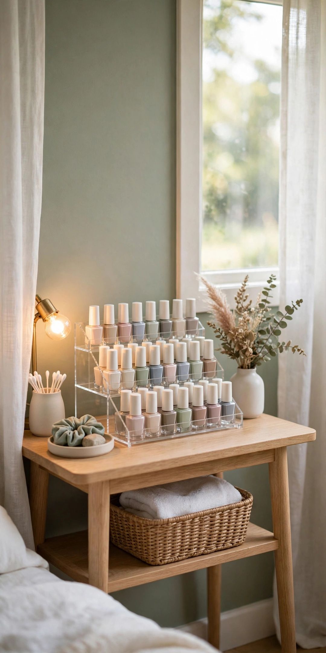 10 Nail Polish & Beauty Tool Storage Ideas for Small Vanities