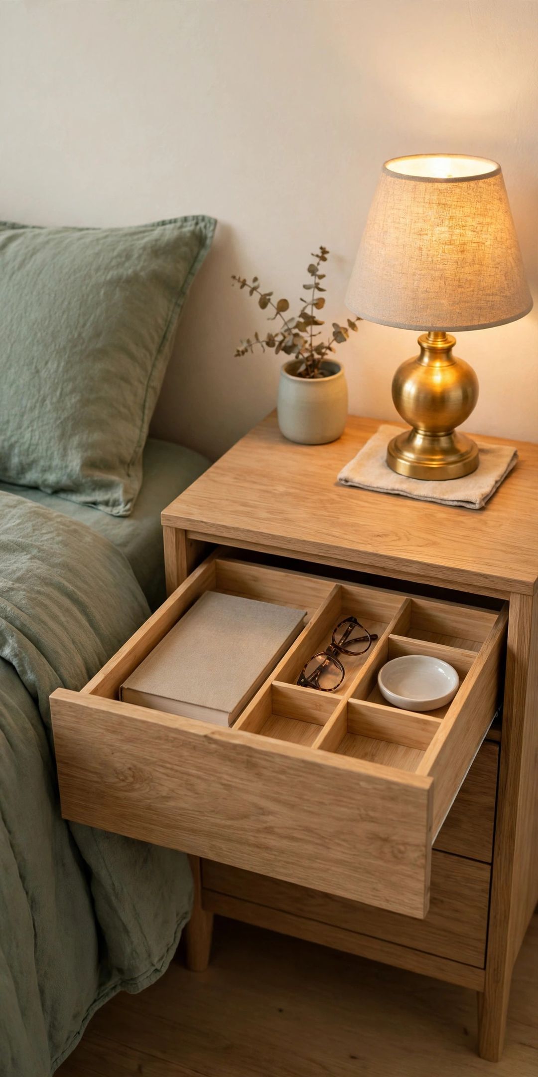 11 Nightstand Organization Ideas for the Drawer Everyone Junks Up