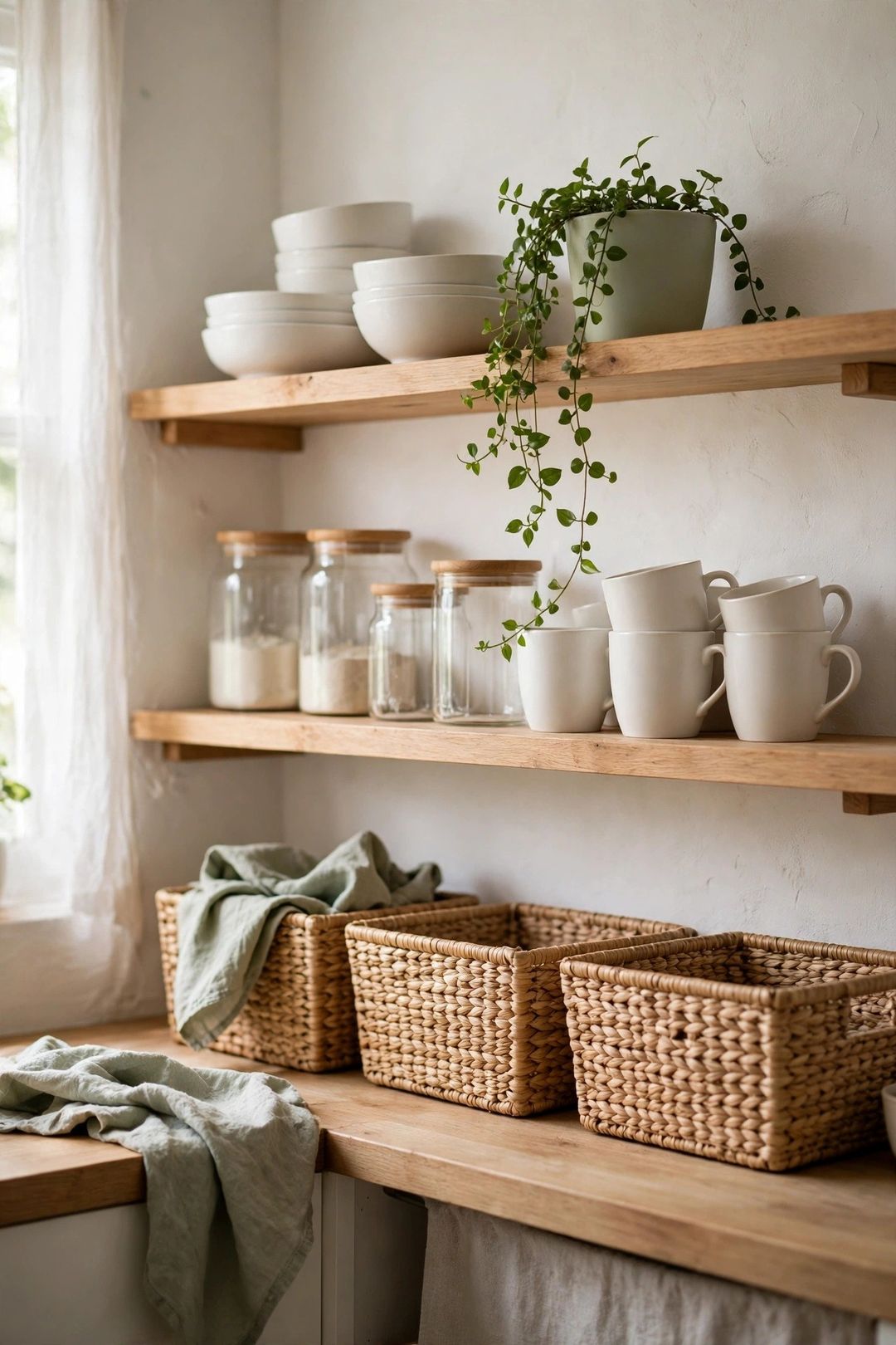 Open Kitchen Shelves: 12 Storage Rules So They Look Styled, Not Stuffed