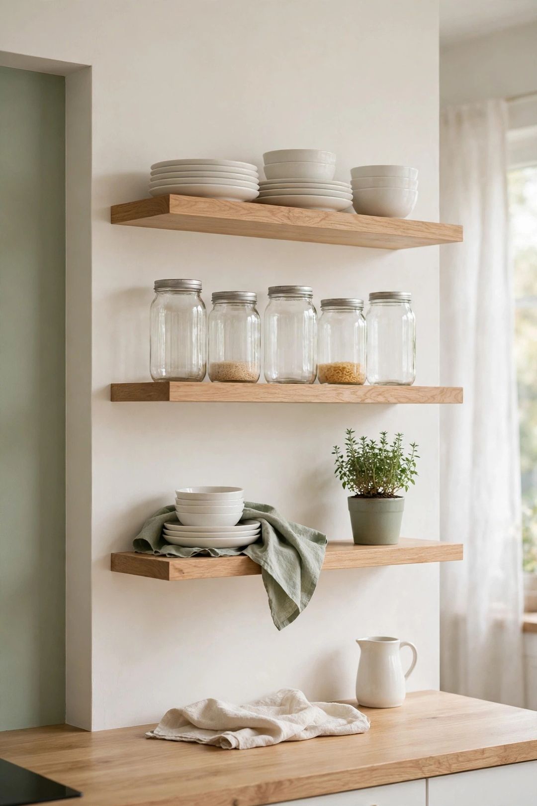 Open Kitchen Shelves: 12 Storage Rules So They Look Styled, Not Stuffed
