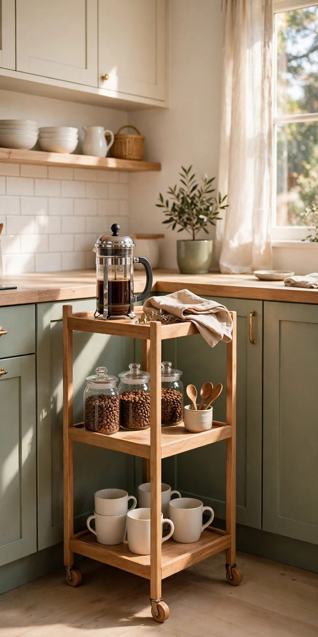 How to Organize a Coffee Station in One Tiny Corner