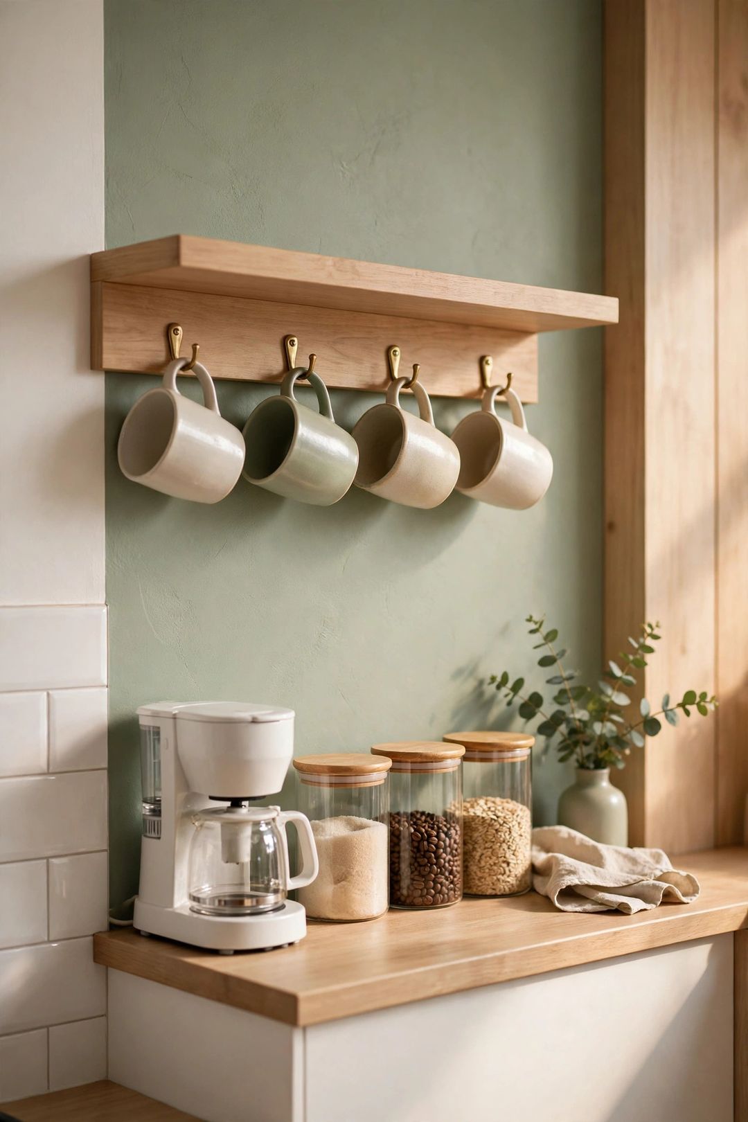 How to Organize a Coffee Station in One Tiny Corner