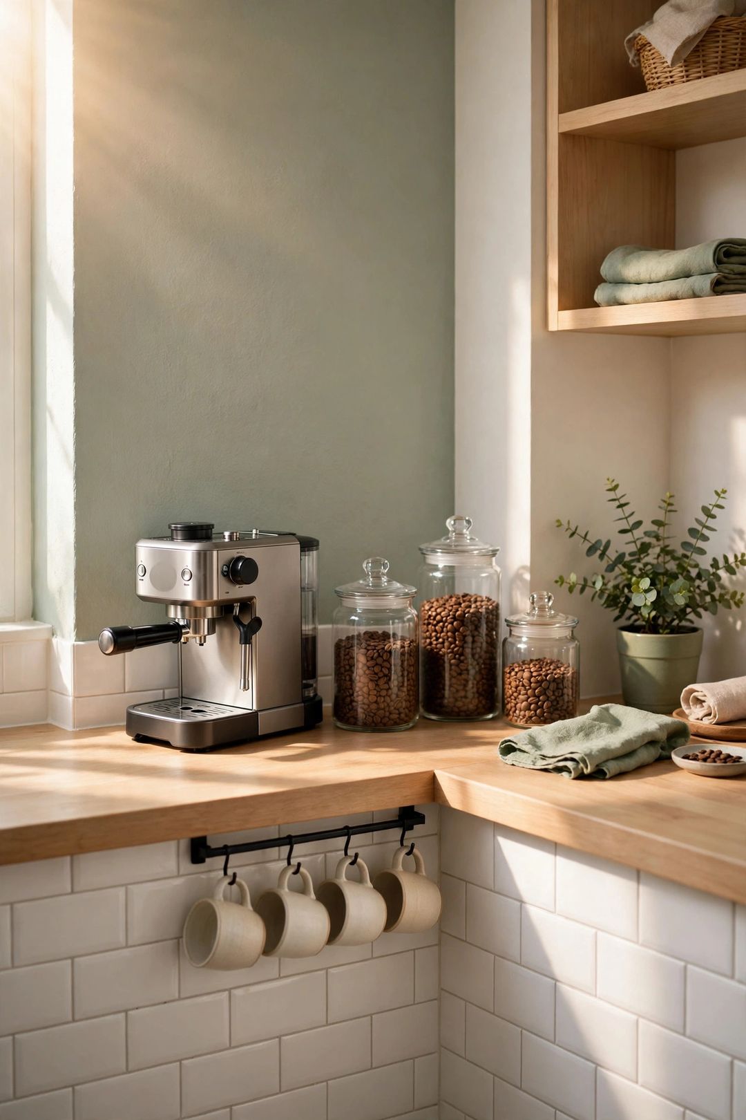 How to Organize a Coffee Station in One Tiny Corner