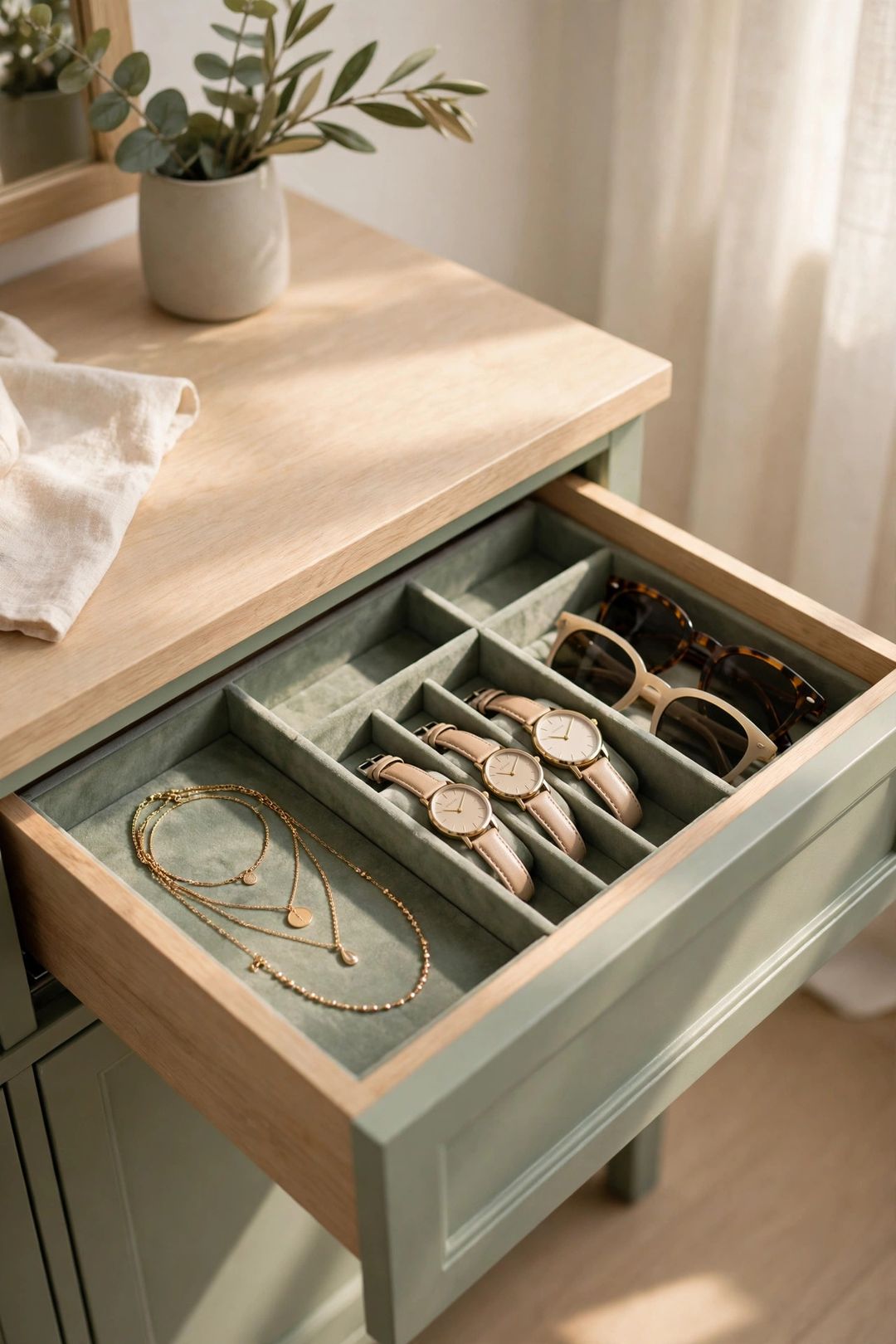 13 Ways to Organize Jewelry, Watches & Sunglasses in Small Spaces