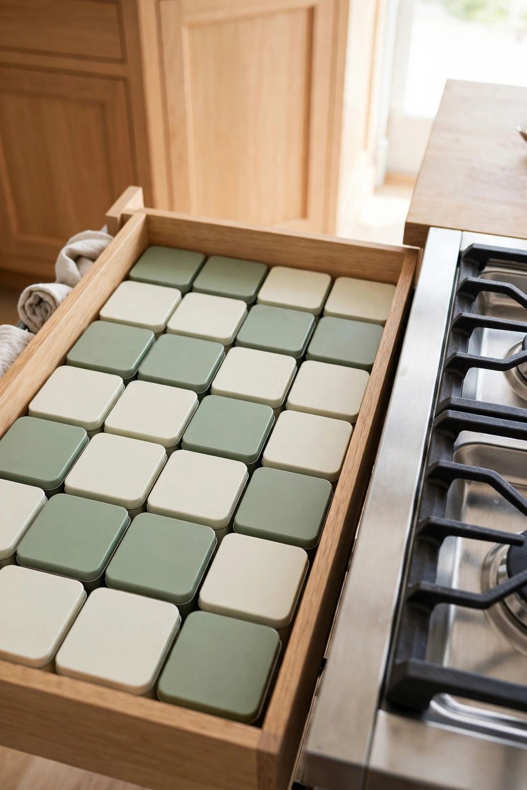 How to Organize Spices in a Drawer (Flat, Alphabetical, Visible)