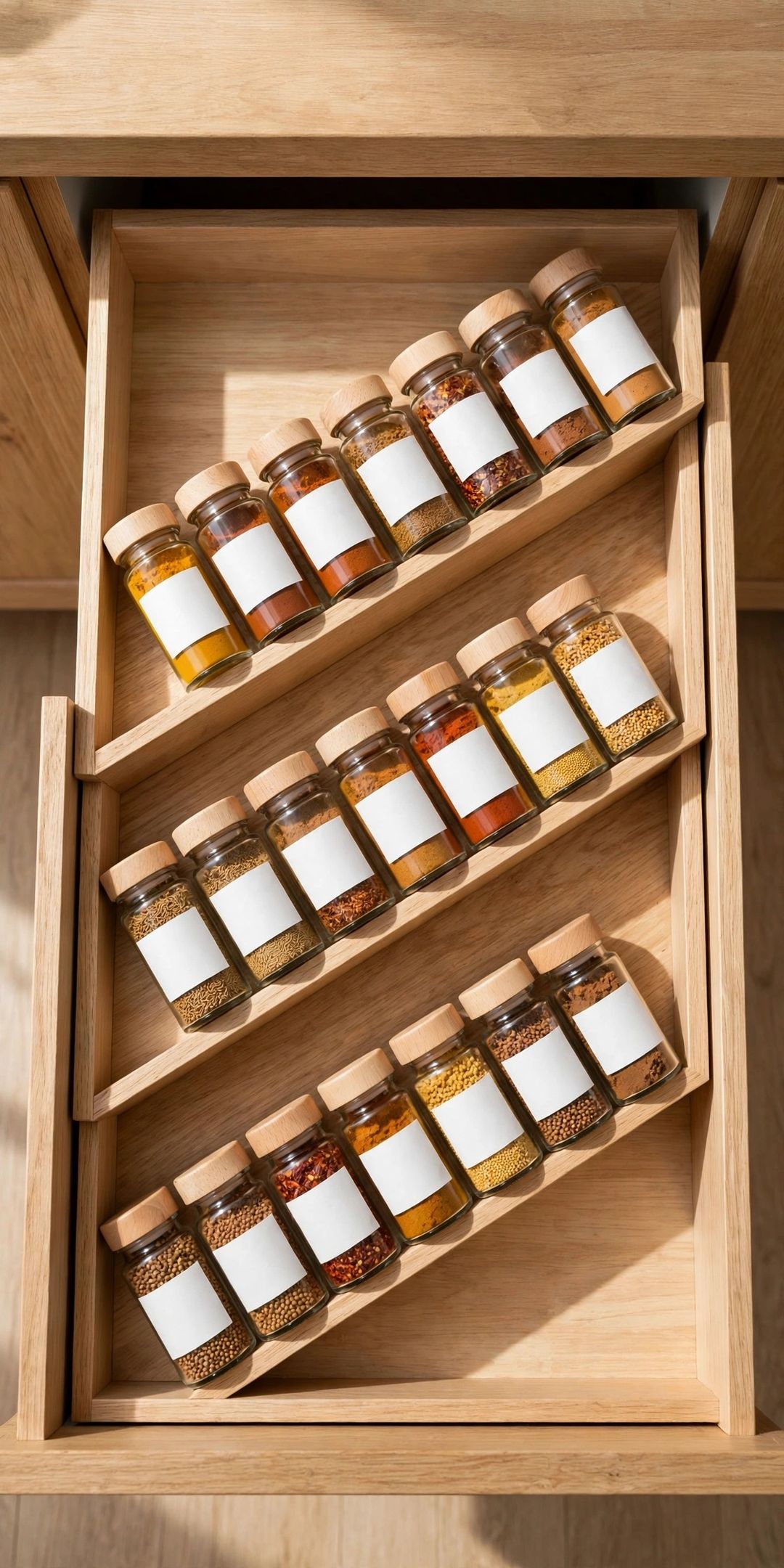 How to Organize Spices in a Drawer (Flat, Alphabetical, Visible)