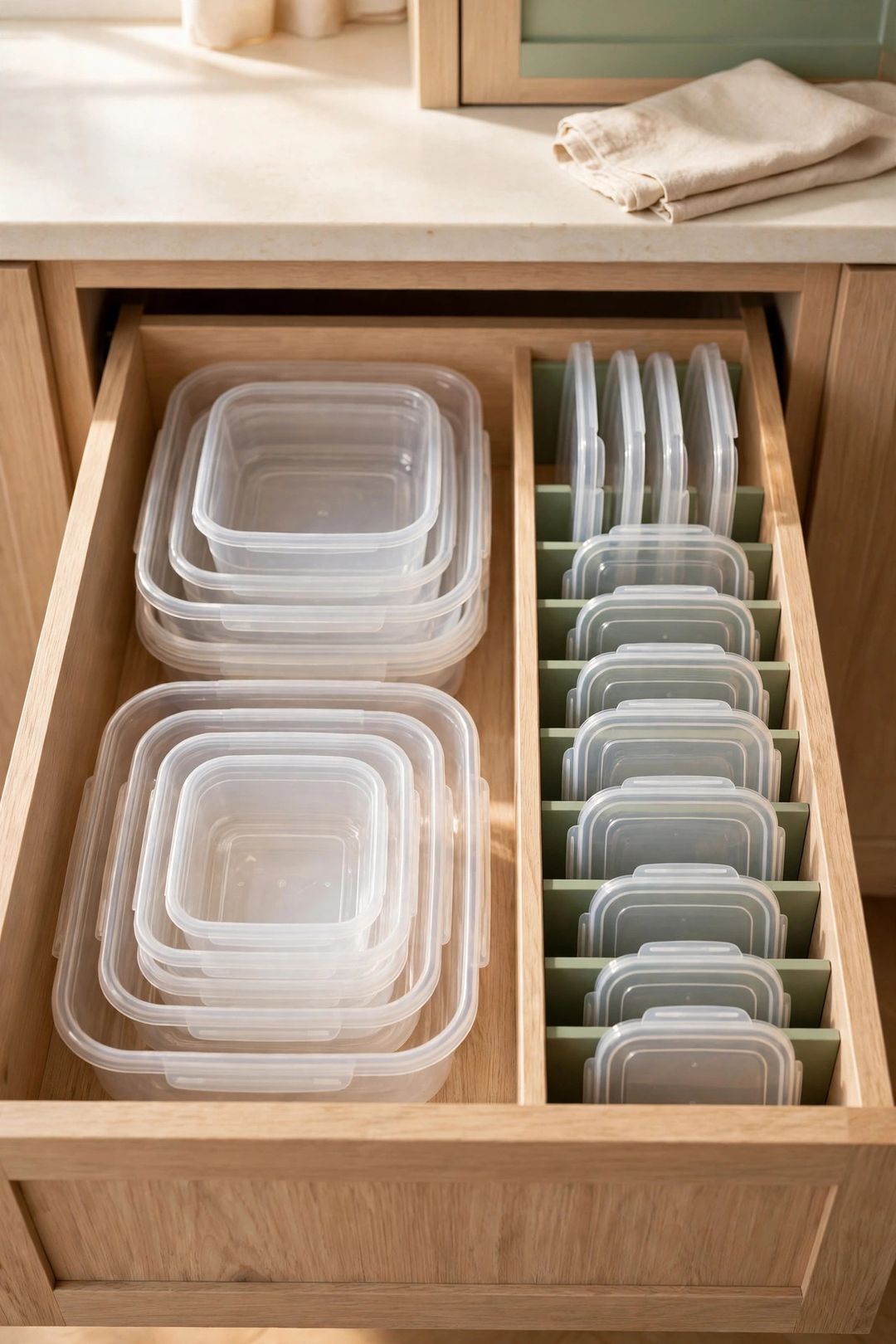 12 Ways to Organize Tupperware and Food Containers Once and For All