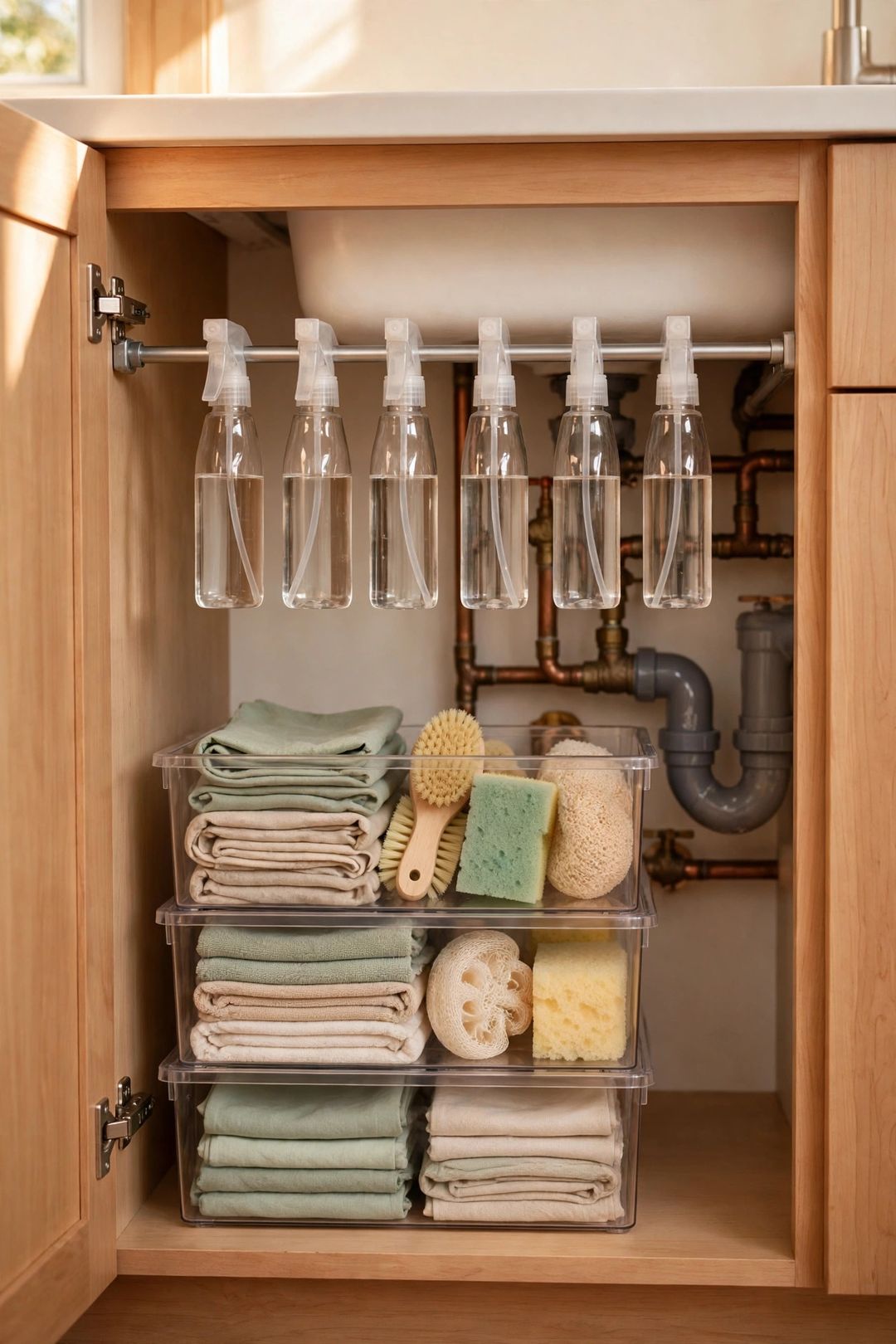 How to Organize Under the Kitchen Sink (Without It Becoming a Swamp)